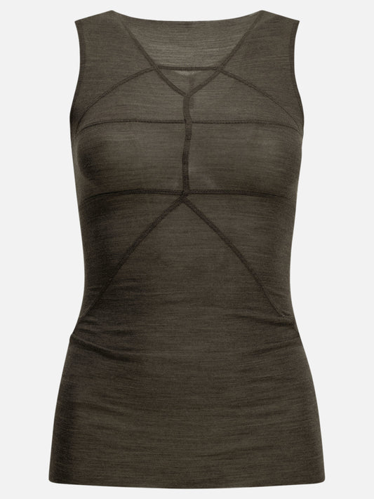 Rick Owens "Temple T" Tank Top Grey

