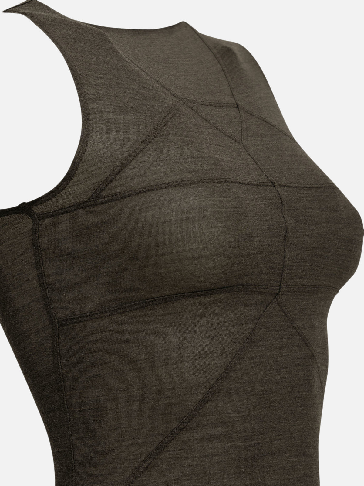Rick Owens "Temple T" Tank Top Grey

