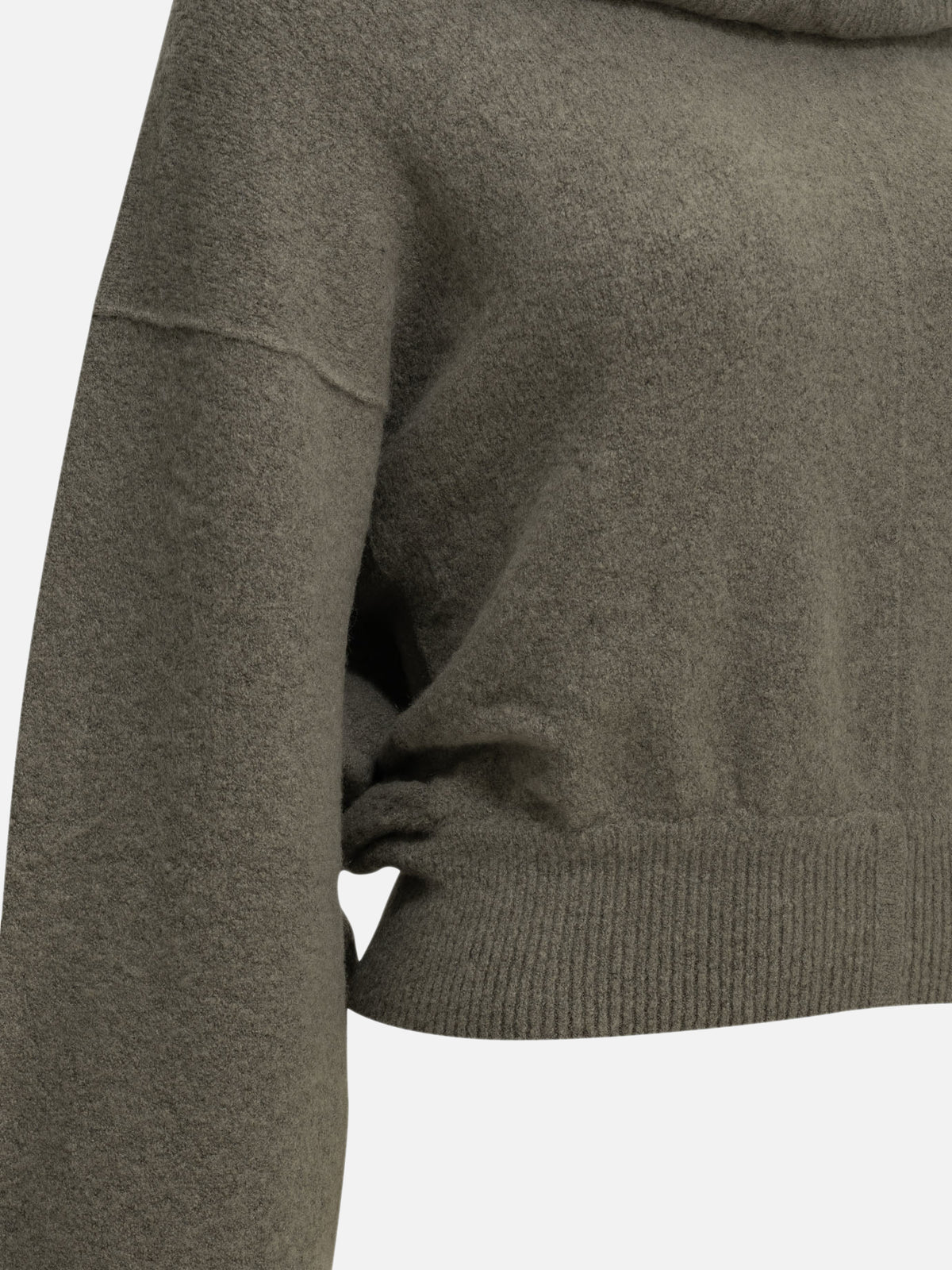 Rick Owens Maglione con cappuccio in misto cashmere Grigio - VIETTI