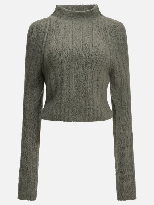 Rick Owens "Con" Turtleneck Sweater Grey

