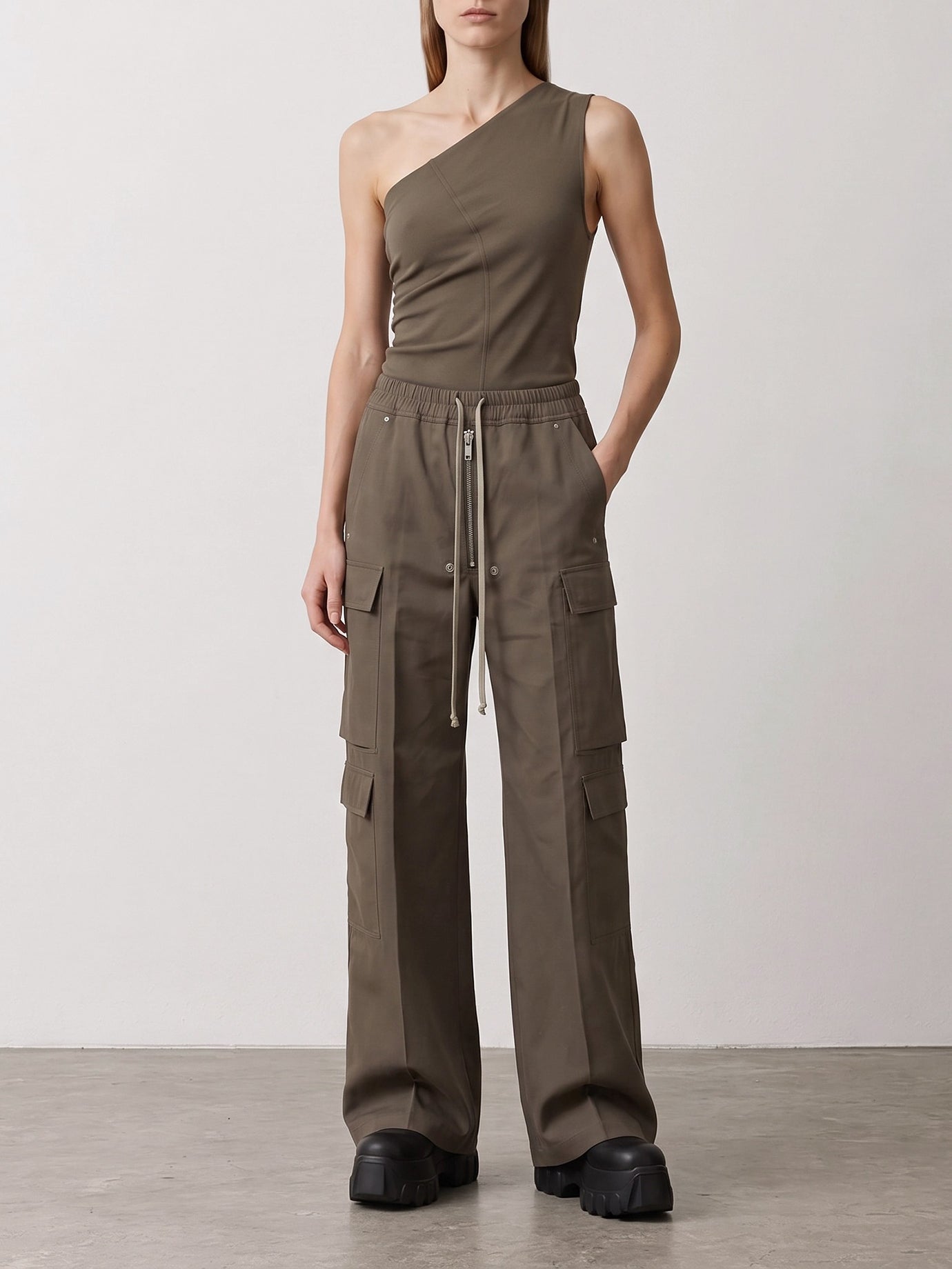 Casual tops Solid colour  Grey - Rick Owens Women | PDP | VIETTI Online Store | thumbnail_2