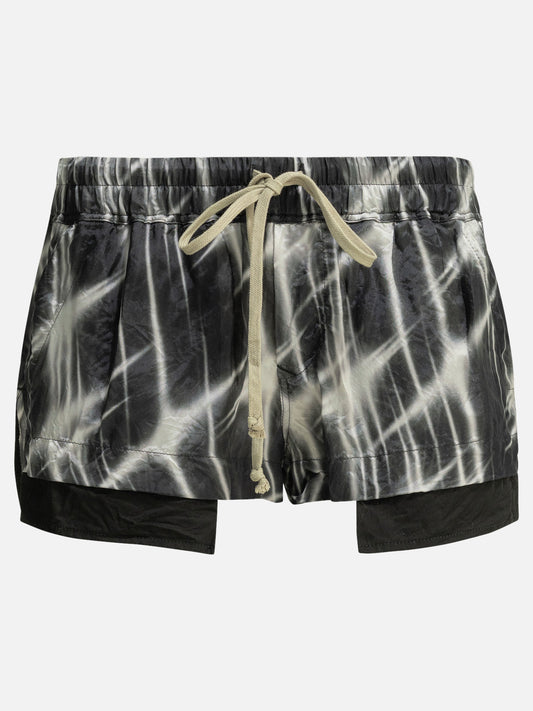 Drawstring shorts Graphics  Black - Rick Owens Women | PLP | VIETTI Online Store 
