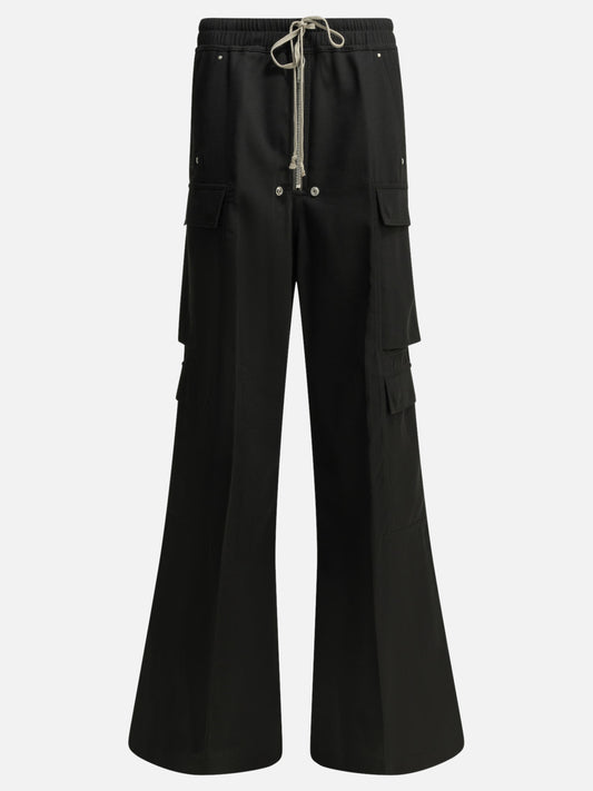 Cargo & parachute trousers Solid colour  Black - Rick Owens Women | PDP | VIETTI Online Store 
