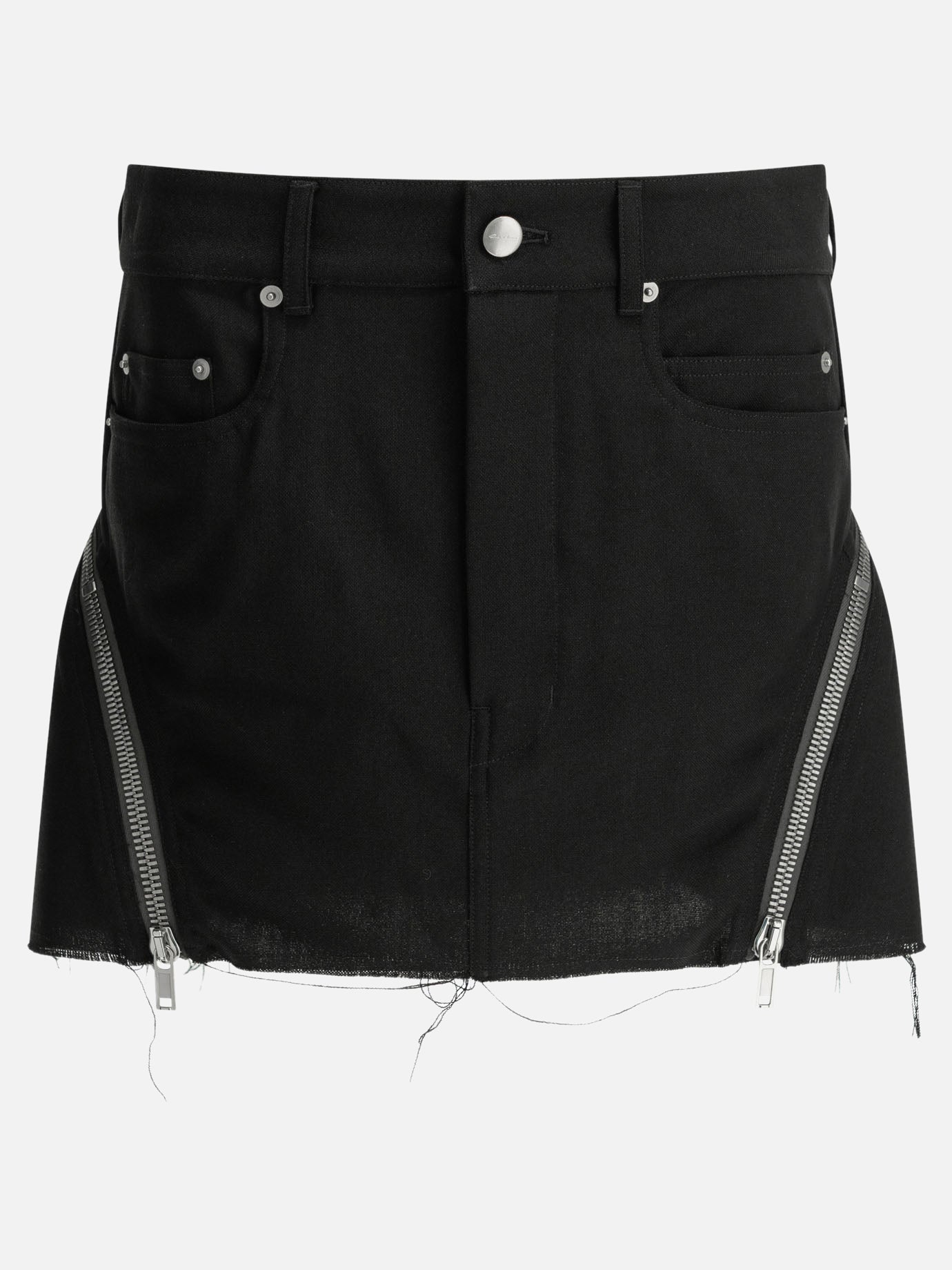 Miniskirts Solid colour  Black - Rick Owens Women | PDP | VIETTI Online Store | thumbnail