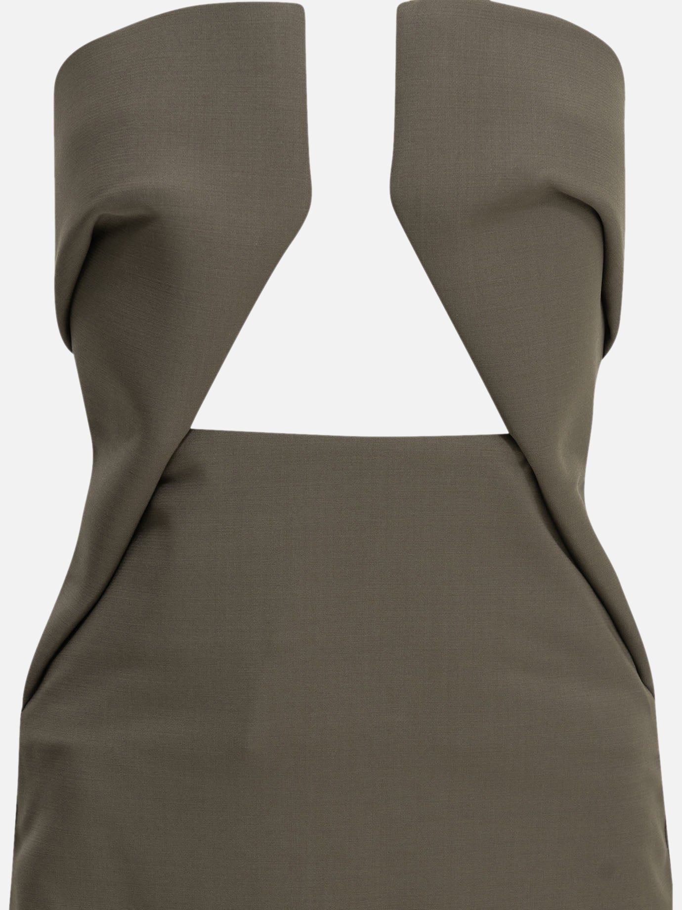 Rick Owens "Prong" Long Dress Grey

