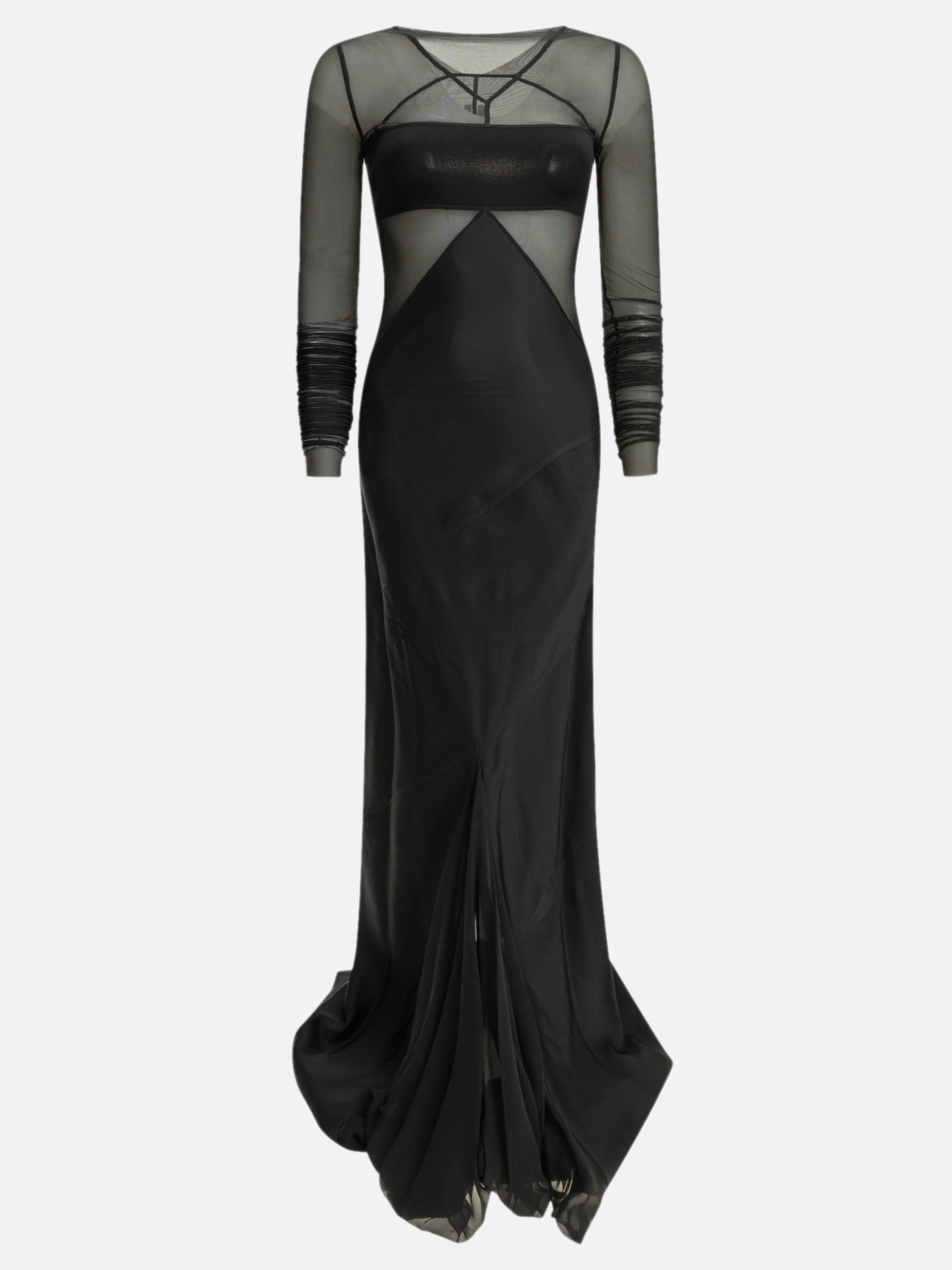 Rick Owens "Combo" Long Dress Black - VIETTI