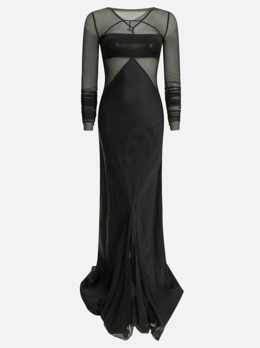Rick Owens "Combo" Long Dress Black

