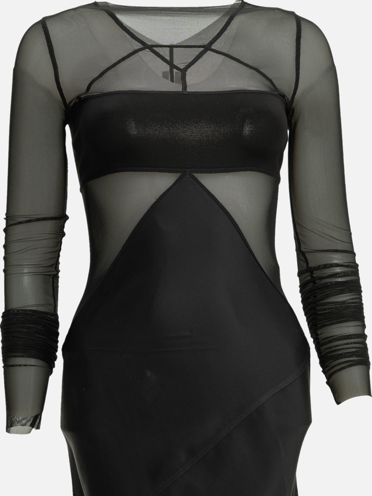 Rick Owens "Combo" Long Dress Black - VIETTI