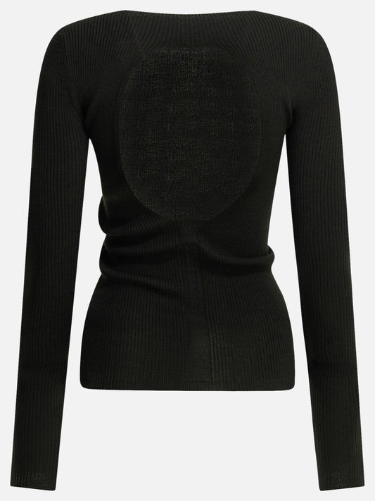 Boat neck sweaters Solid colour  Black - Rick Owens Women | PLP | VIETTI Online Store | 2
