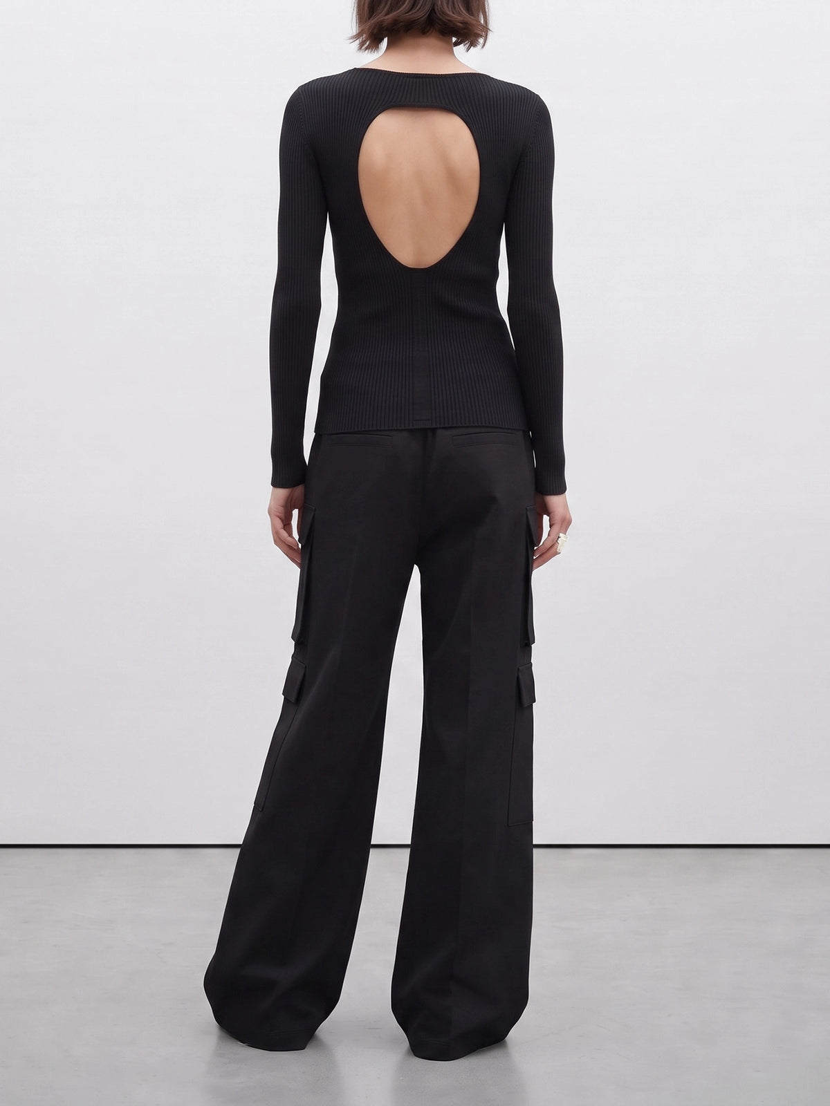 Rick Owens "Al" boat sweater Black