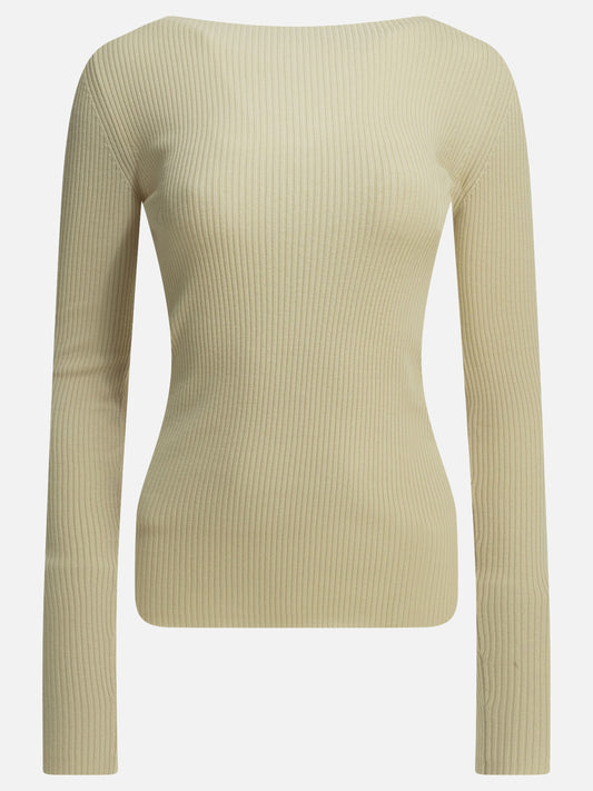 Boat neck sweaters Solid colour  Beige - Rick Owens Women | PLP | VIETTI Online Store 
