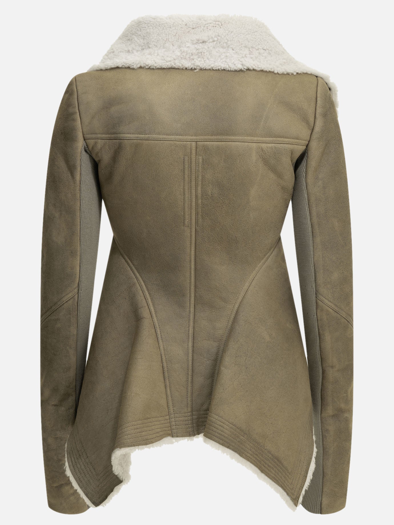 Rick Owens "Naska" Shearling Jacket Grey

