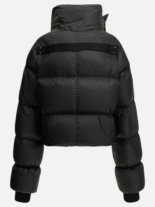 Rick Owens "Funnel Neck" Short Down Jacket Black

