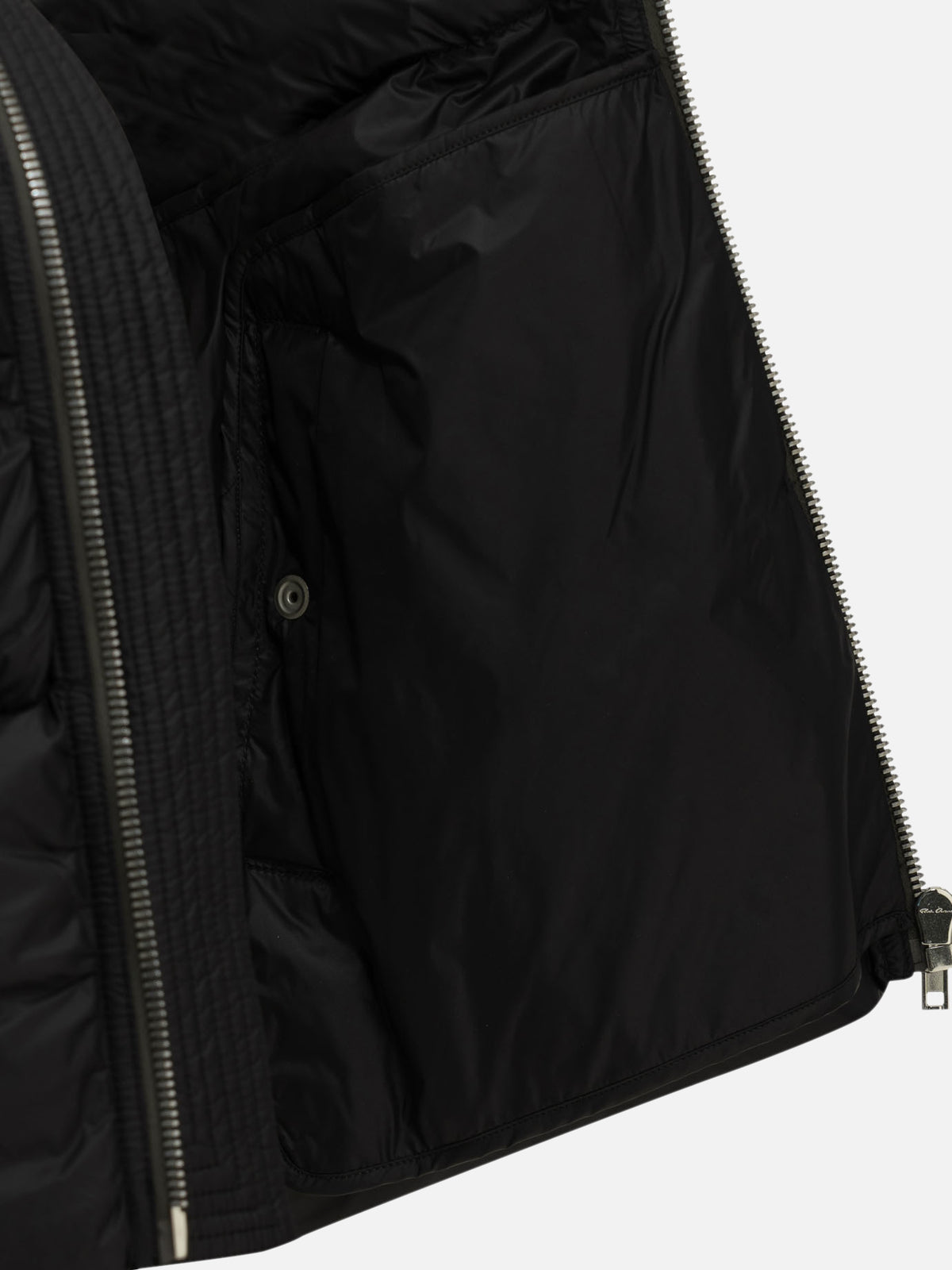 Rick Owens "Funnel Neck" Short Down Jacket Black

