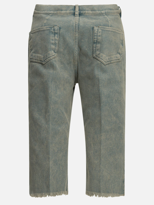 Rick Owens "Bolan" Denim Shorts Light blue

