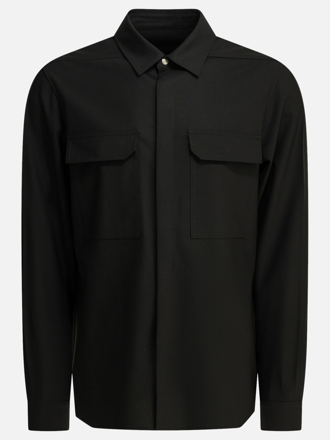 Casual shirts Solid colour  Black - Rick Owens Men | PDP | VIETTI Online Store | thumbnail