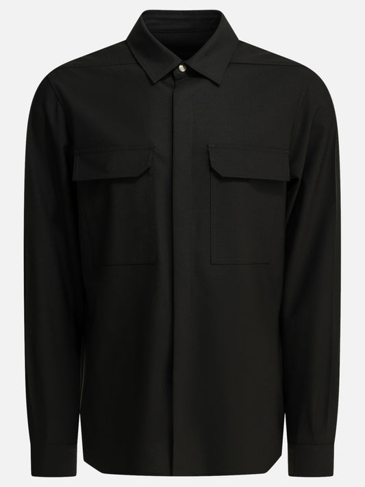 Casual shirts Solid colour  Black - Rick Owens Men | VIETTI Online Store 
