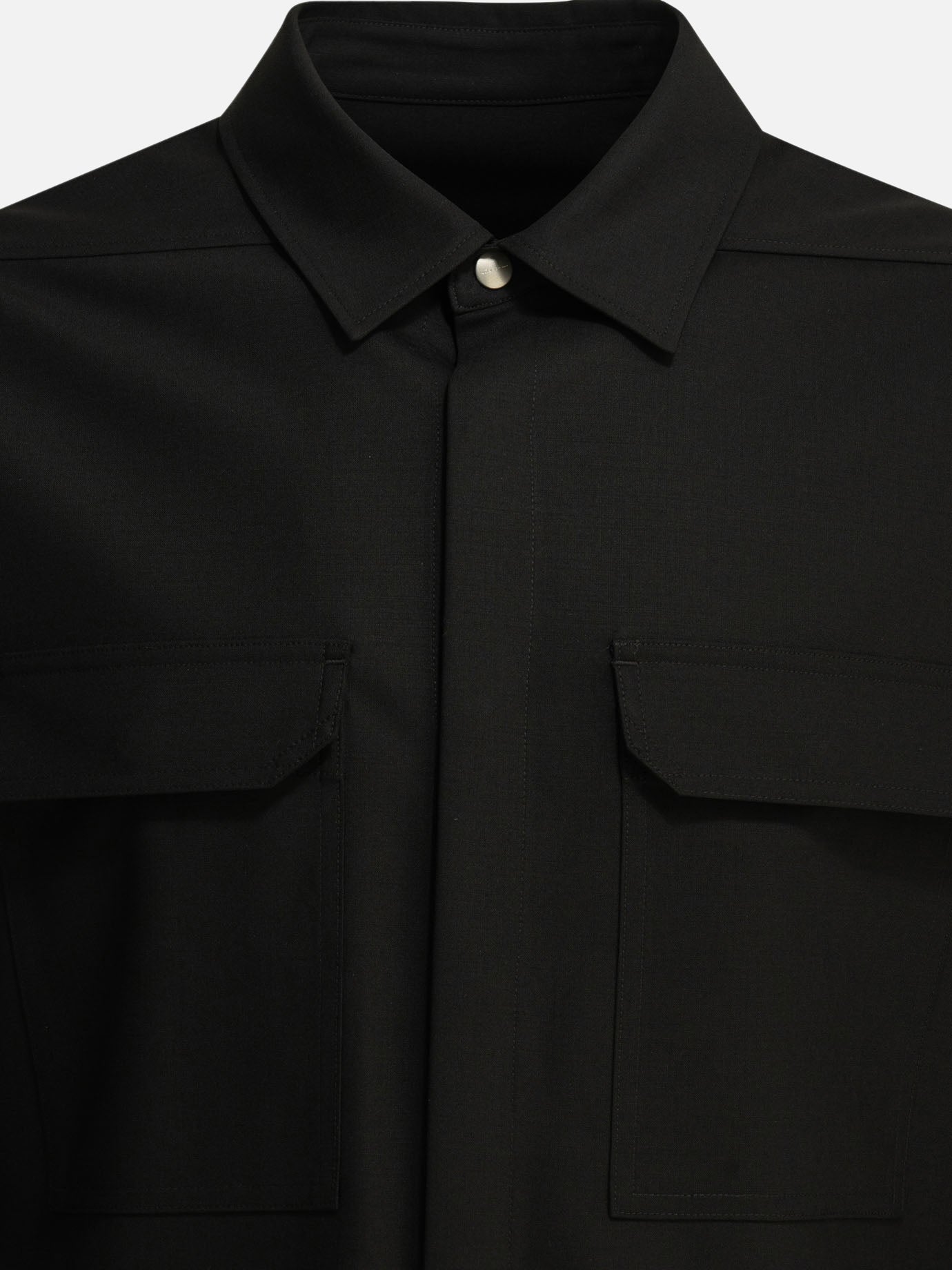 Casual shirts Solid colour  Black - Rick Owens Men | PDP | VIETTI Online Store | Zoom-Modal_3
