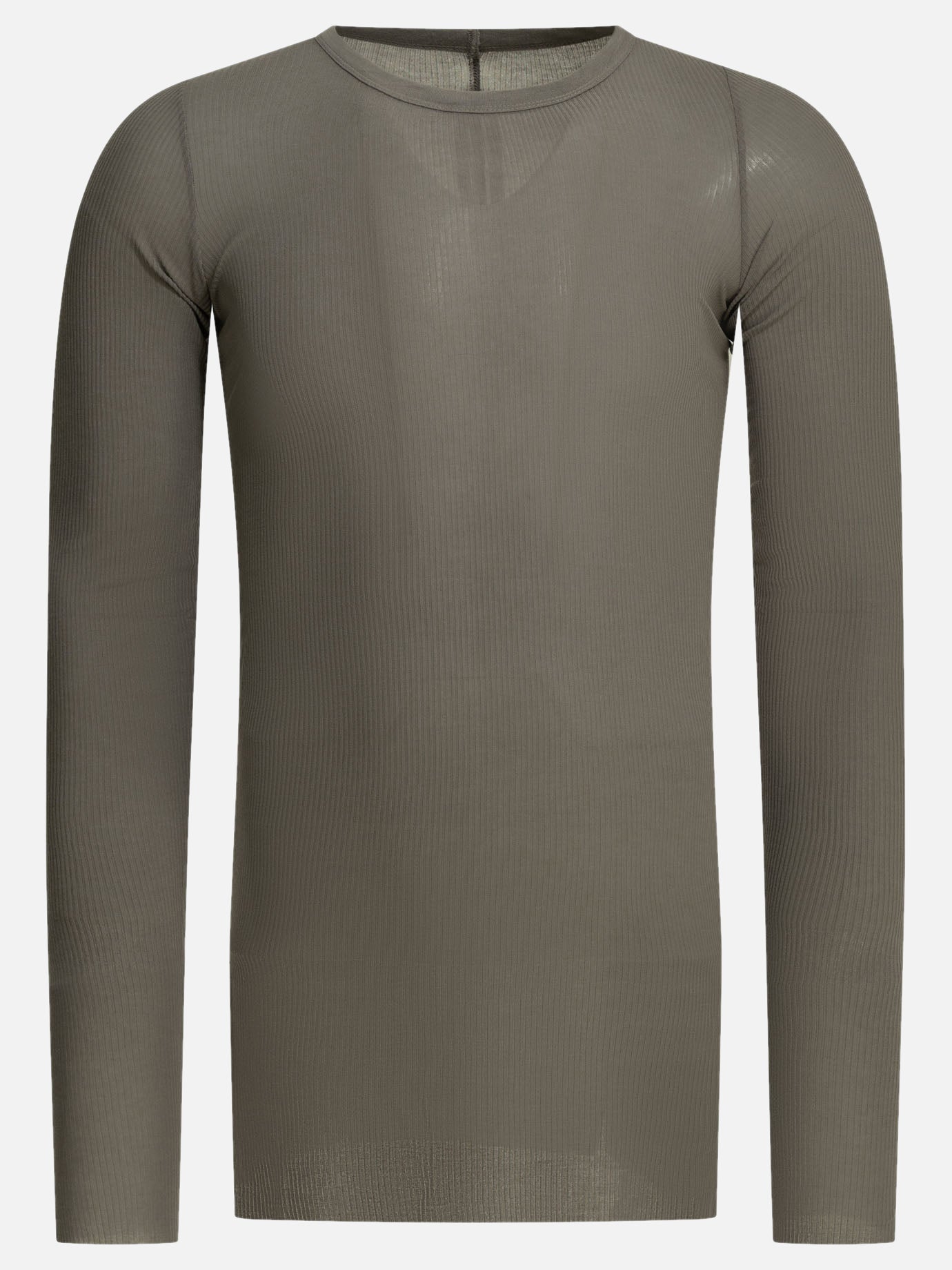 Round neck t-shirts Solid colour  Grey - Rick Owens Men | PDP | VIETTI Online Store | thumbnail