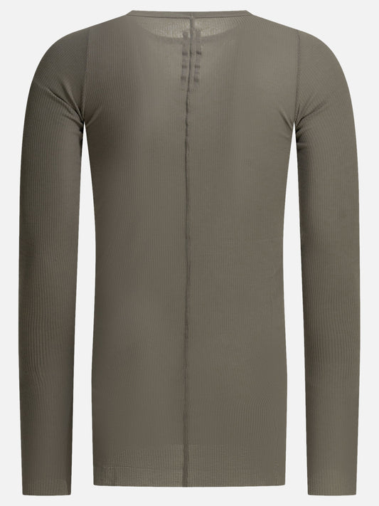 Round neck t-shirts Solid colour  Grey - Rick Owens Men | VIETTI Online Store | 2

