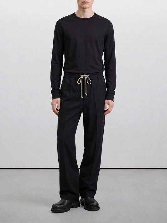 T-shirt girocollo Solid colour  Nero - Rick Owens Uomo | PLP | VIETTI Online Store | 2
