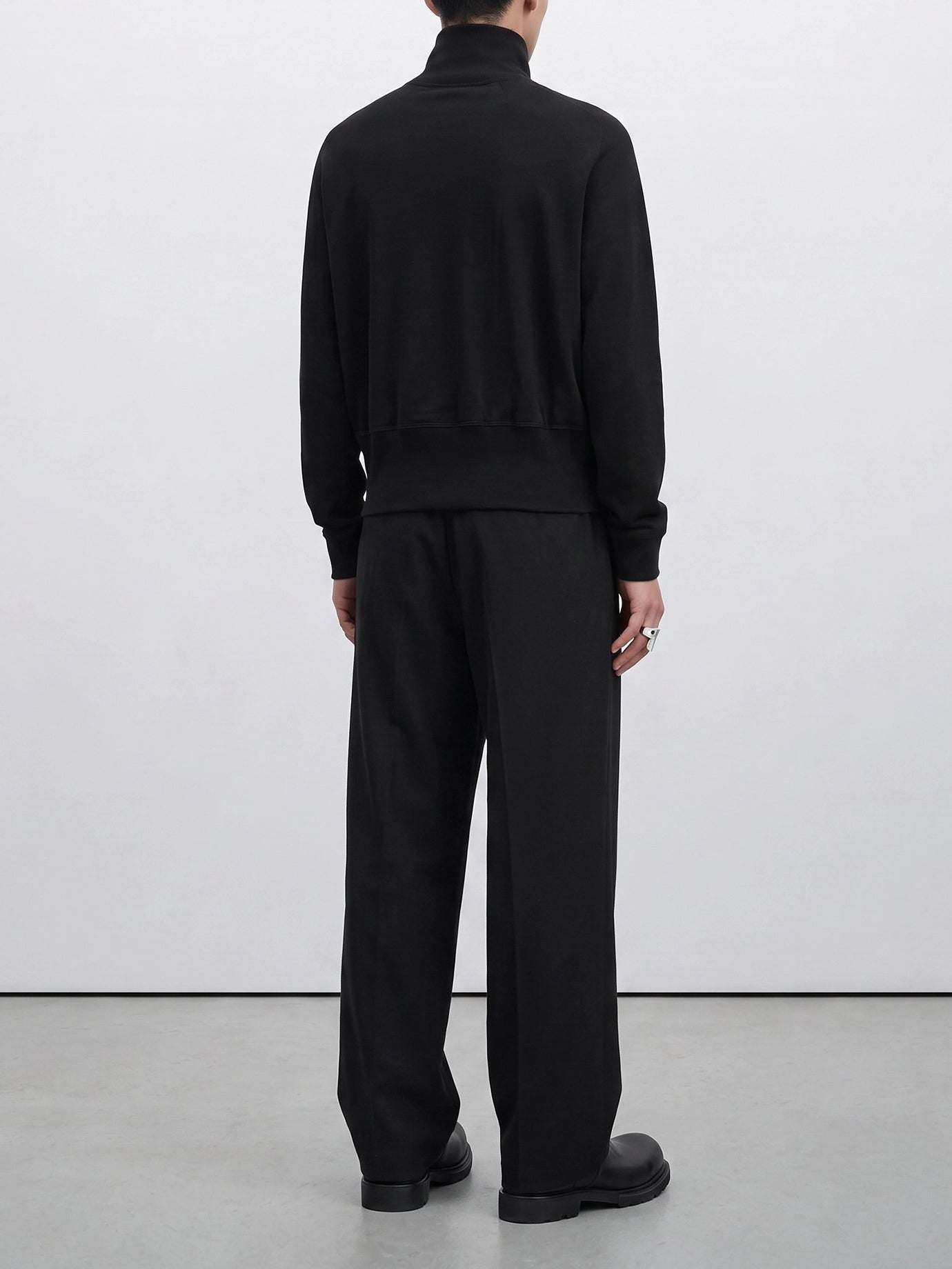 Full zip sweatshirts Solid colour  Black - Rick Owens Men | PDP | VIETTI Online Store | Zoom-Modal_3
