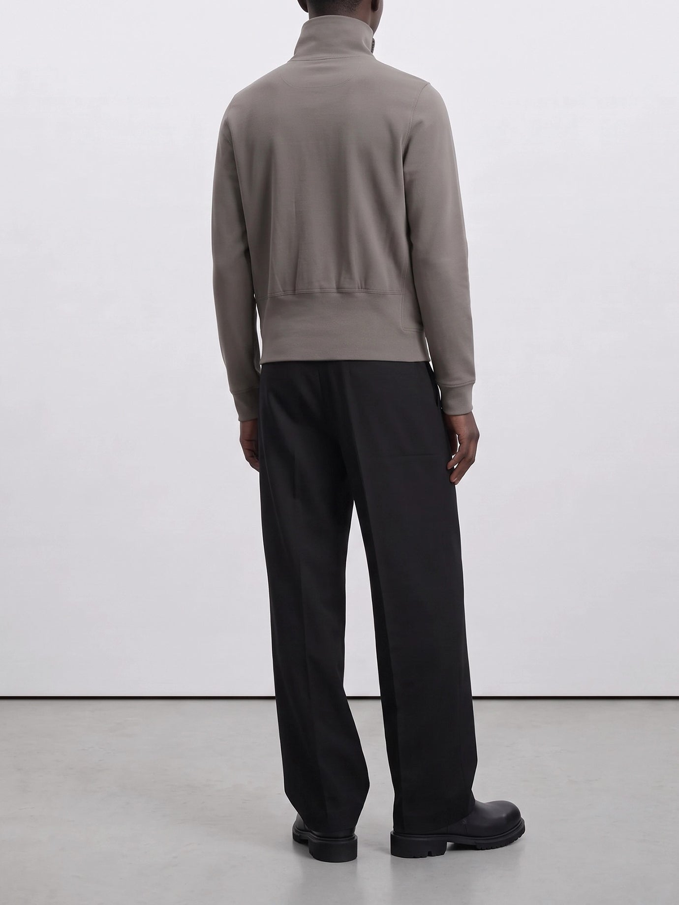 Full zip sweatshirts Solid colour  Grey - Rick Owens Men | PDP | VIETTI Online Store | thumbnail_3