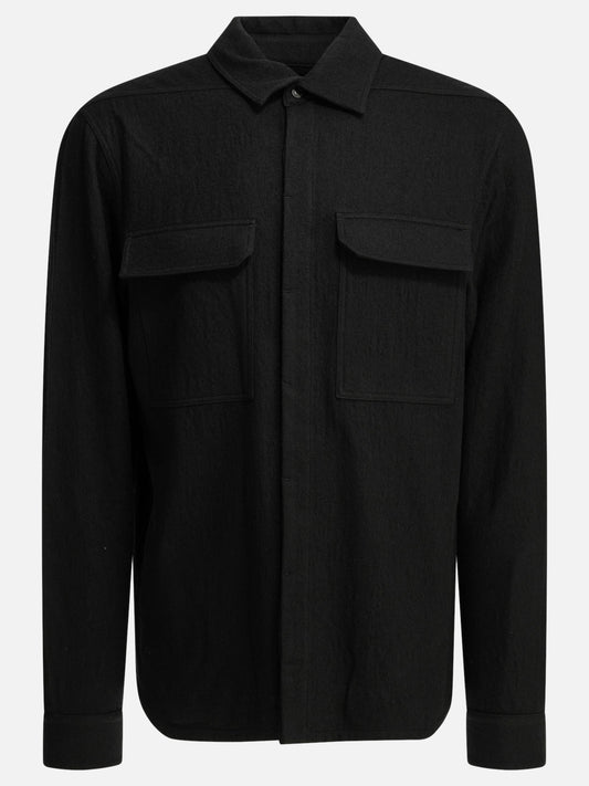 Casual shirts Solid colour  Black - Rick Owens Men | VIETTI Online Store 
