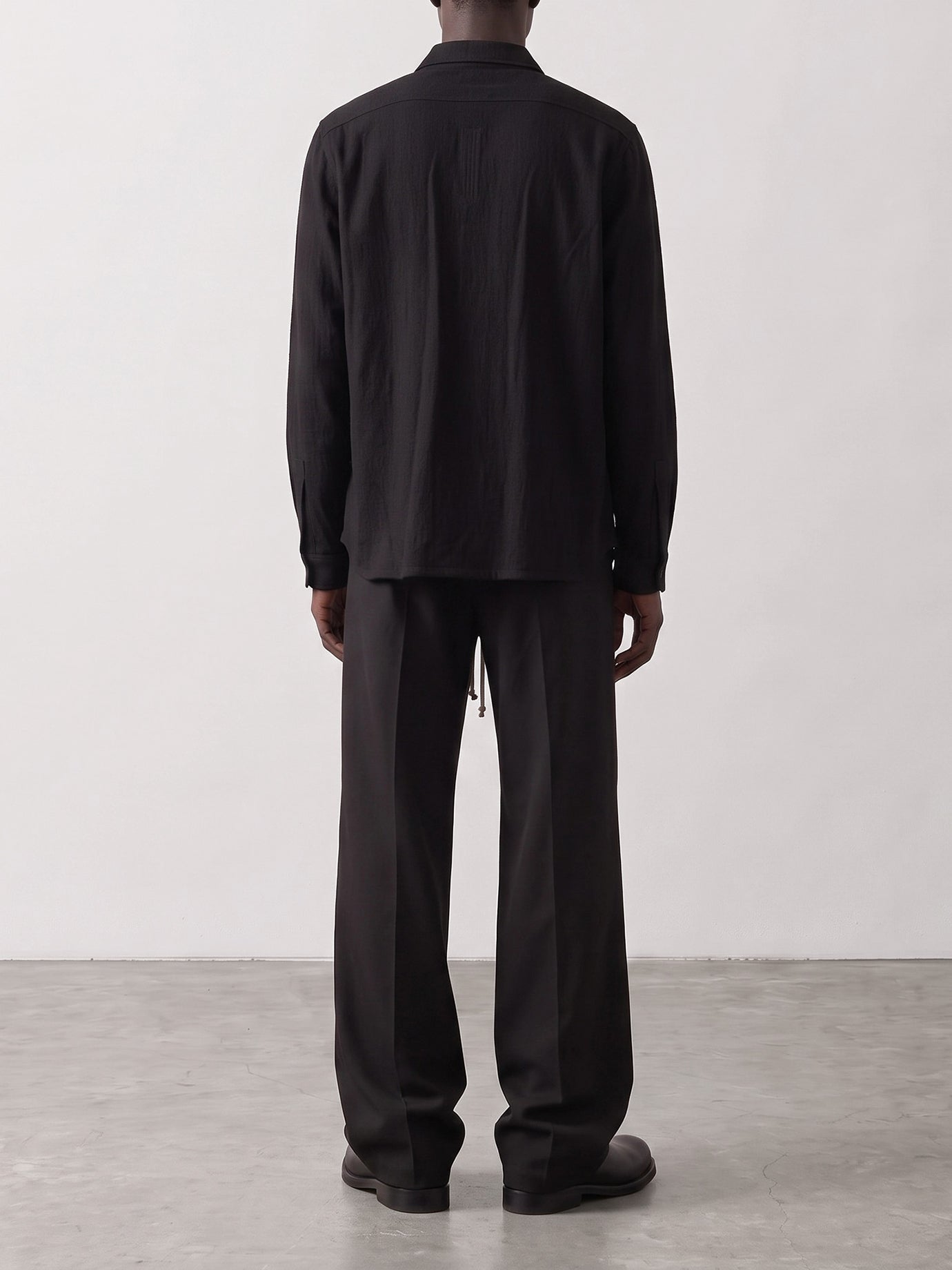 Casual shirts Solid colour  Black - Rick Owens Men | PDP | VIETTI Online Store | thumbnail_3