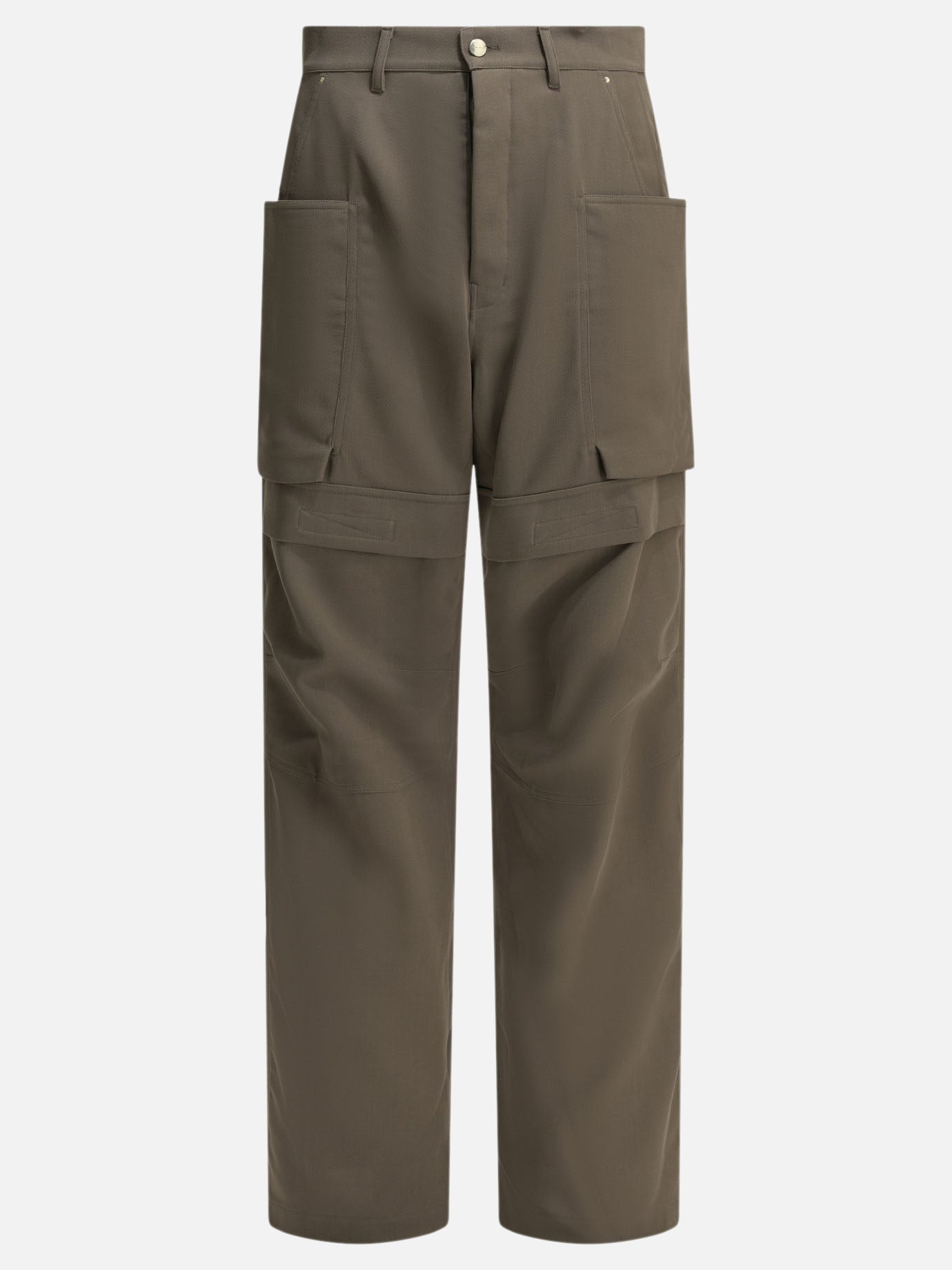 Cargo & parachute trousers Solid colour  Grey - Rick Owens Men | PDP | VIETTI Online Store | thumbnail