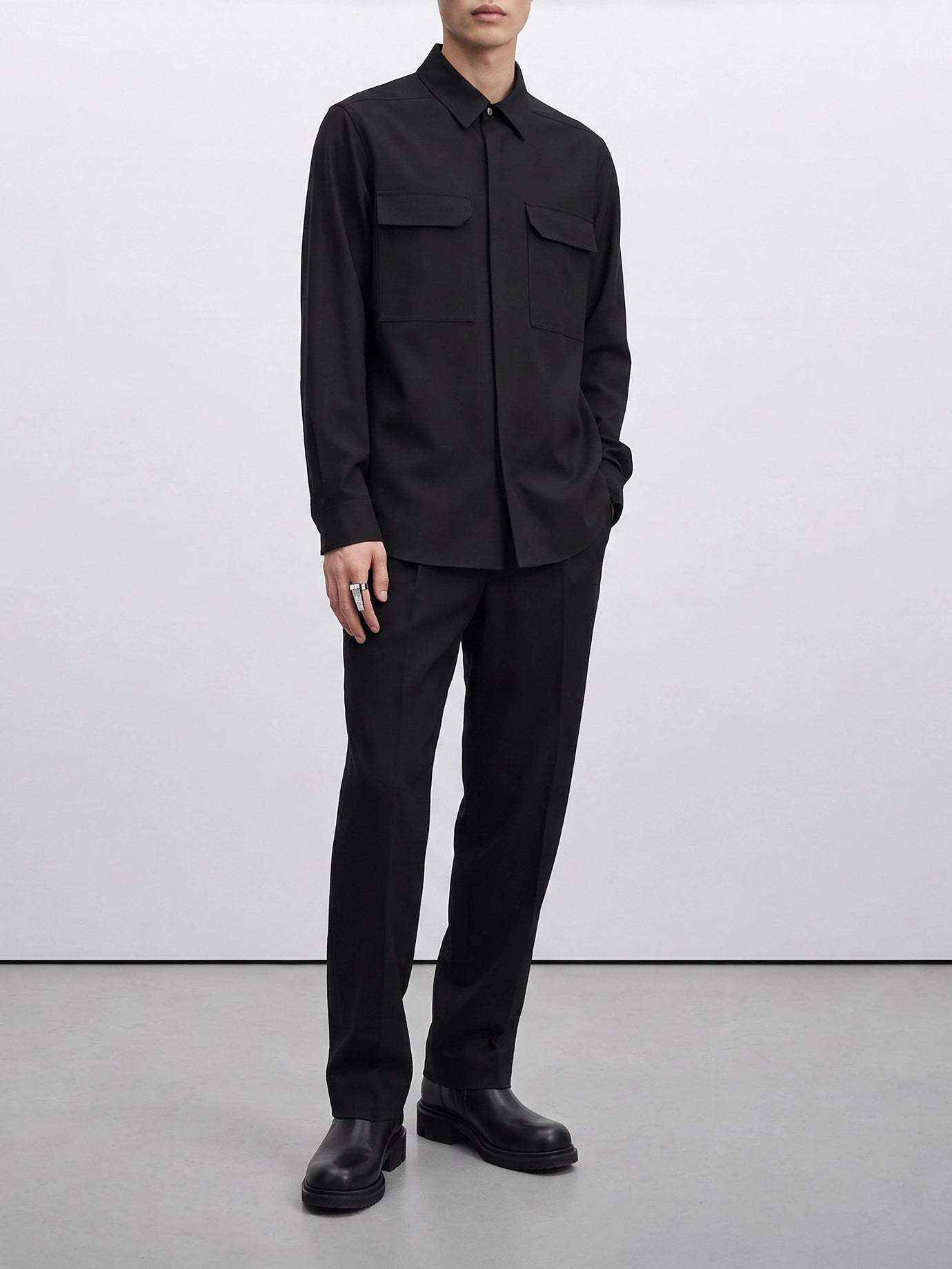 Tailored trousers Solid colour  Black - Rick Owens Men | PDP | VIETTI Online Store | thumbnail_5