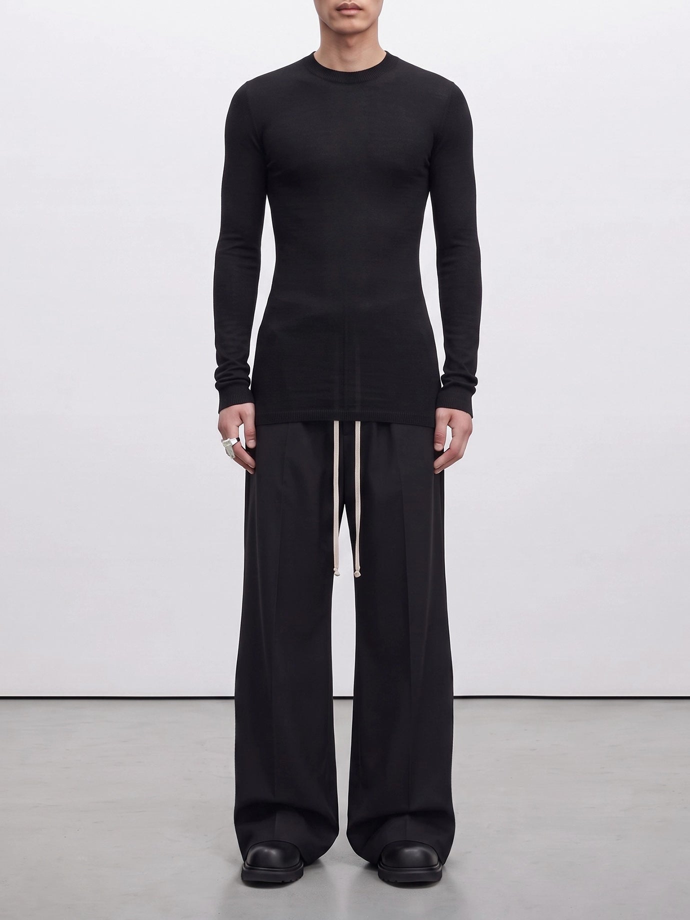 Turtleneck sweaters Solid colour  Black - Rick Owens Men | PDP | VIETTI Online Store | Zoom-Modal_2
