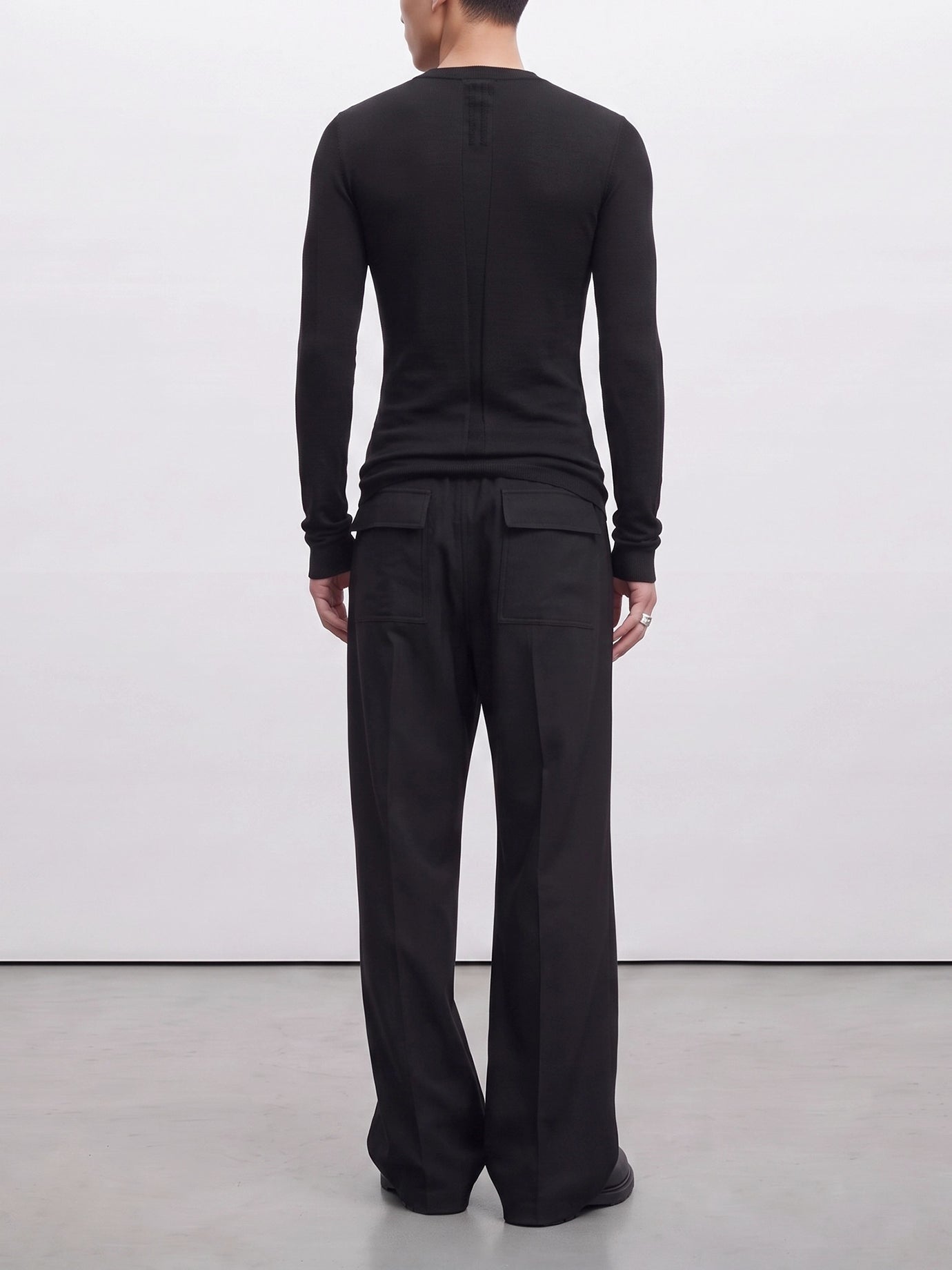 Turtleneck sweaters Solid colour  Black - Rick Owens Men | PDP | VIETTI Online Store | Zoom-Modal_3
