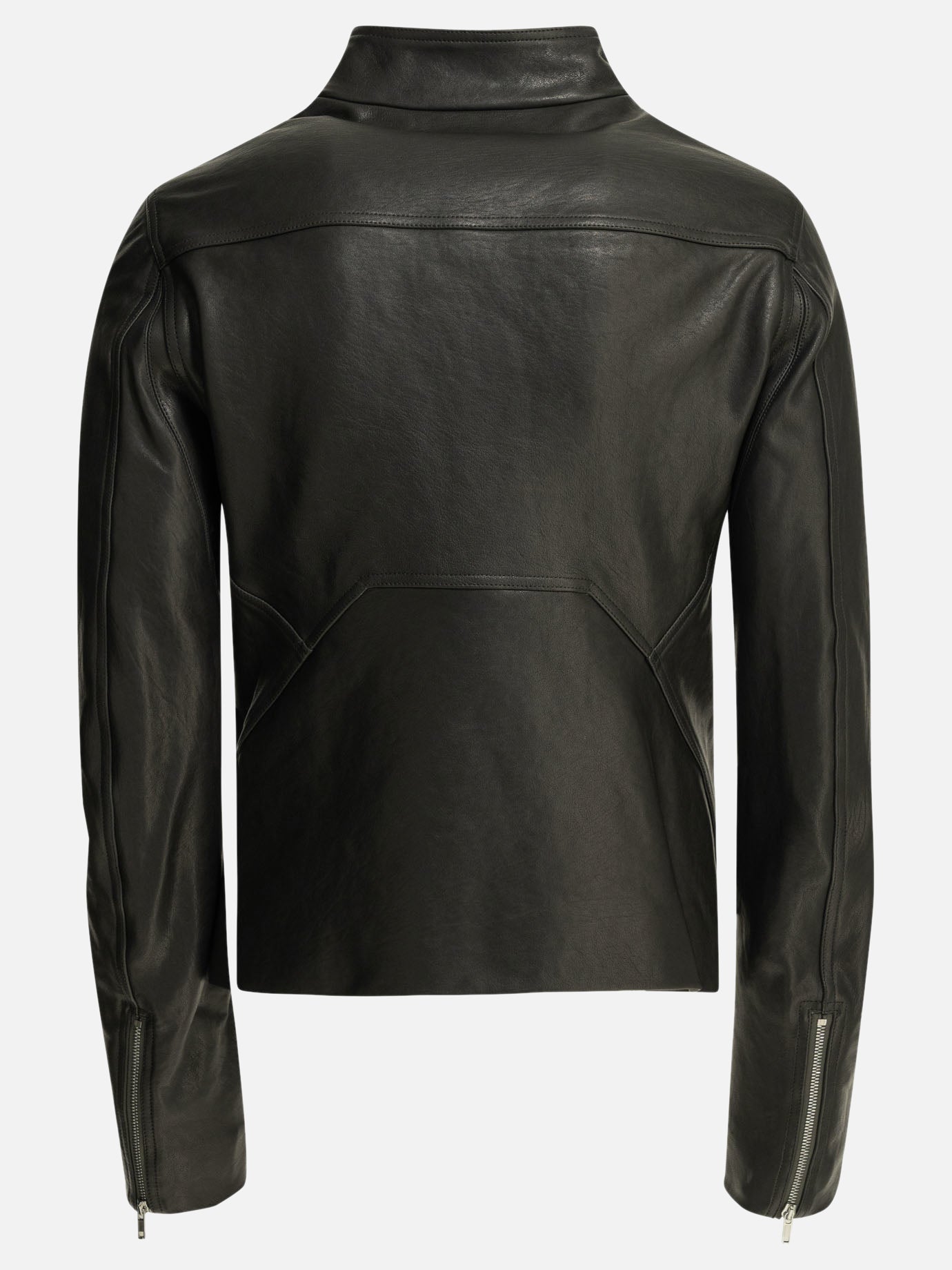 Leather jackets Solid colour  Black - Rick Owens Men | PDP | VIETTI Online Store | thumbnail_2
