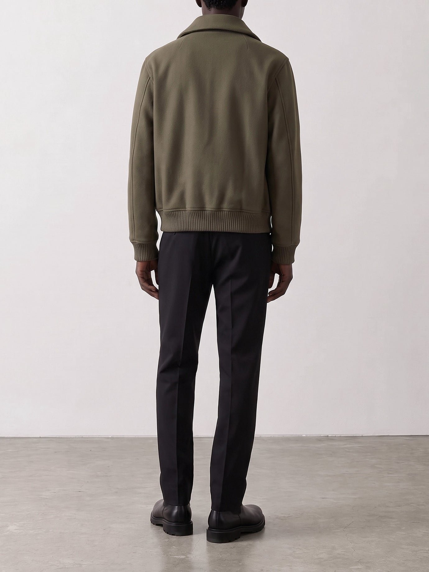 Bomber Solid colour  Grigio - Rick Owens Uomo | PDP | VIETTI Online Store | thumbnail_3