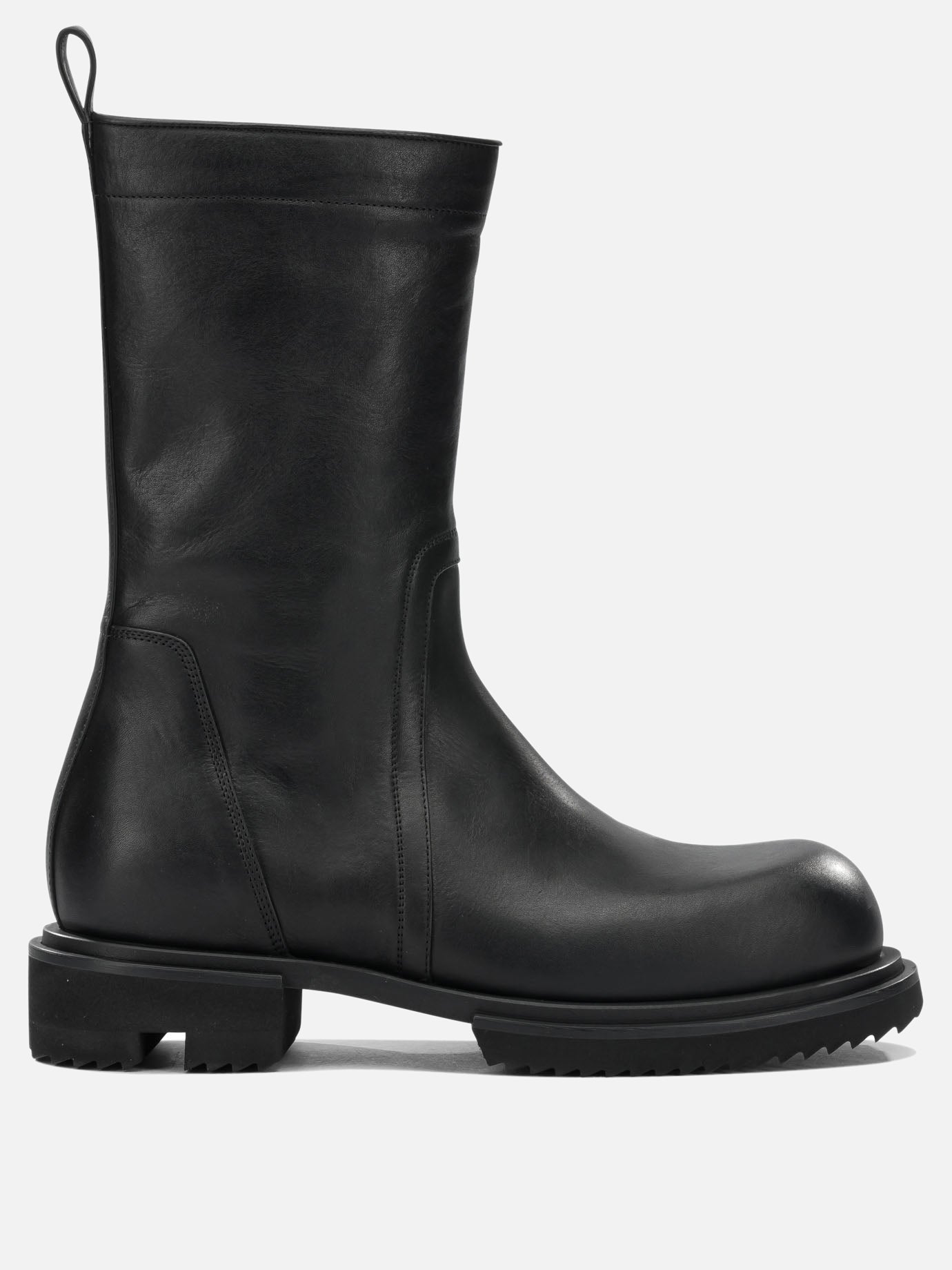 Combat boots 100% calf leather - 100% eva  Black - Rick Owens Men | PDP | VIETTI Online Store | Zoom-Modal
