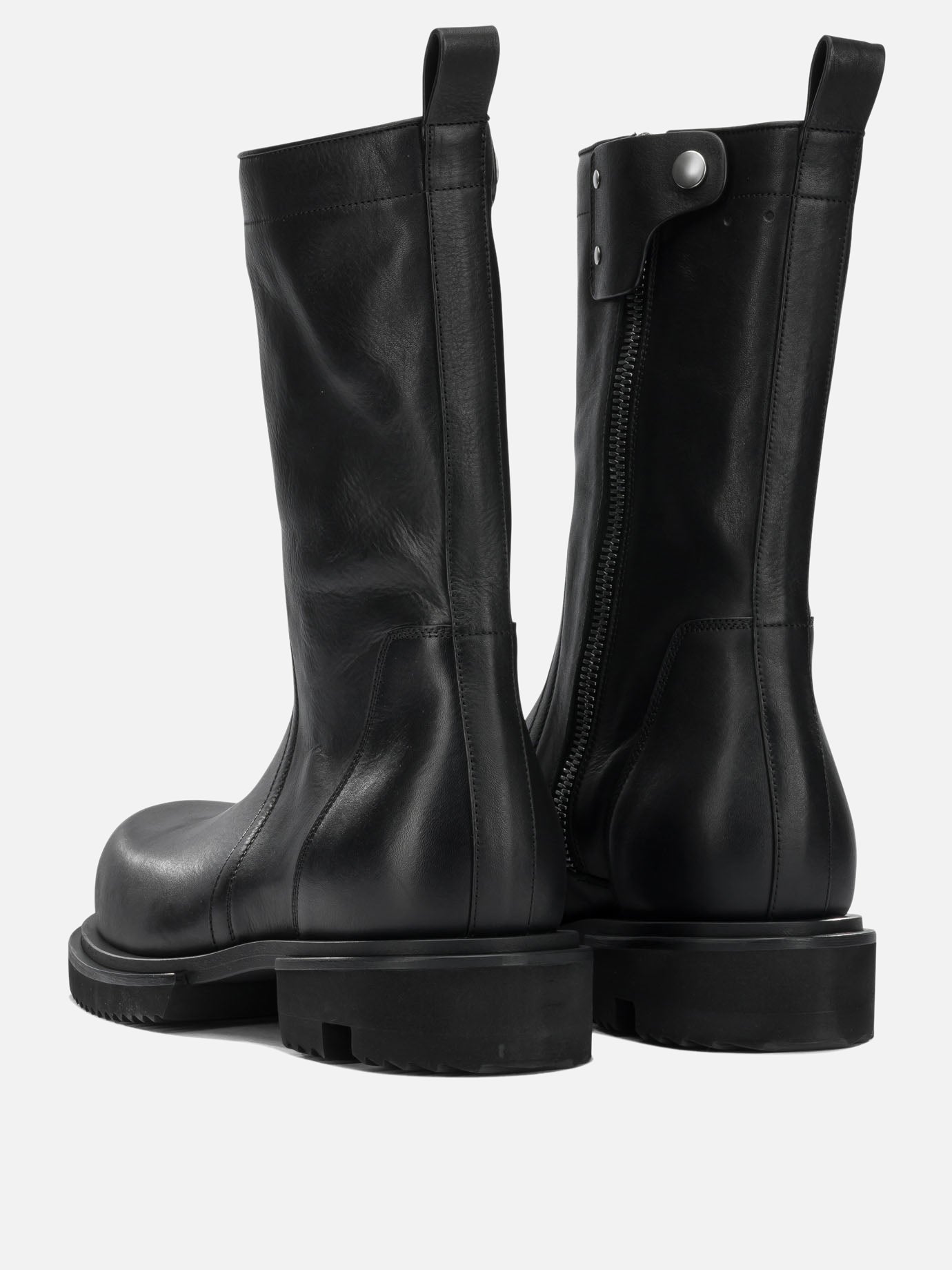 Combat boots 100% calf leather - 100% eva  Black - Rick Owens Men | PDP | VIETTI Online Store | thumbnail_4