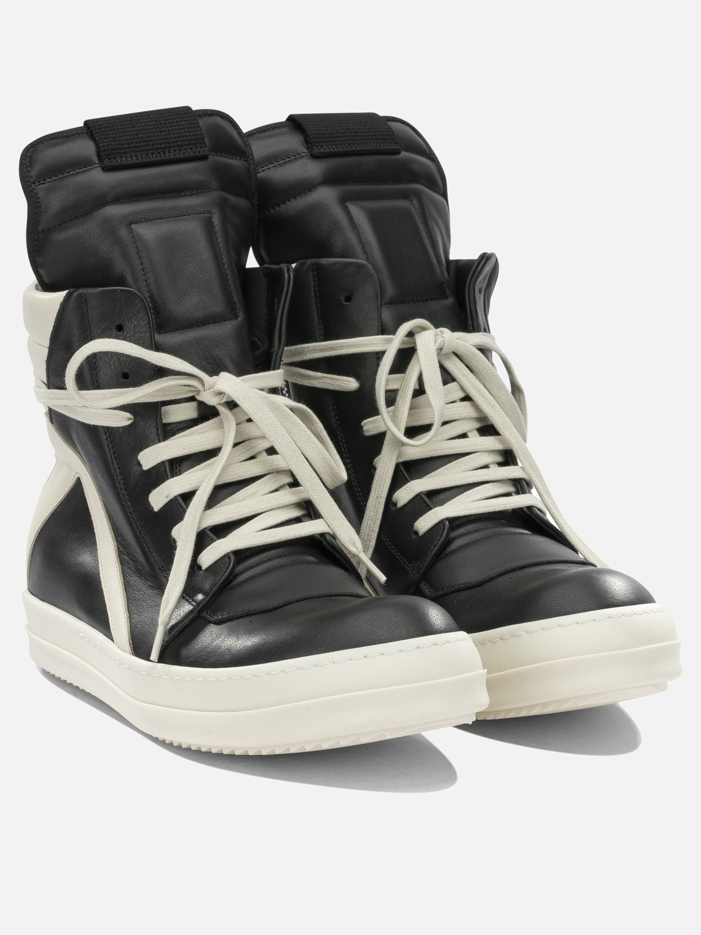 High top sneakers 100% cow leather - 100% thermoplastic rubber  Black - Rick Owens Men | PDP | VIETTI Online Store | Zoom-Modal_2
