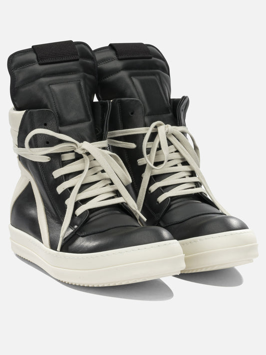 High top sneakers 100% cow leather - 100% thermoplastic rubber  Black - Rick Owens Men | VIETTI Online Store | 2
