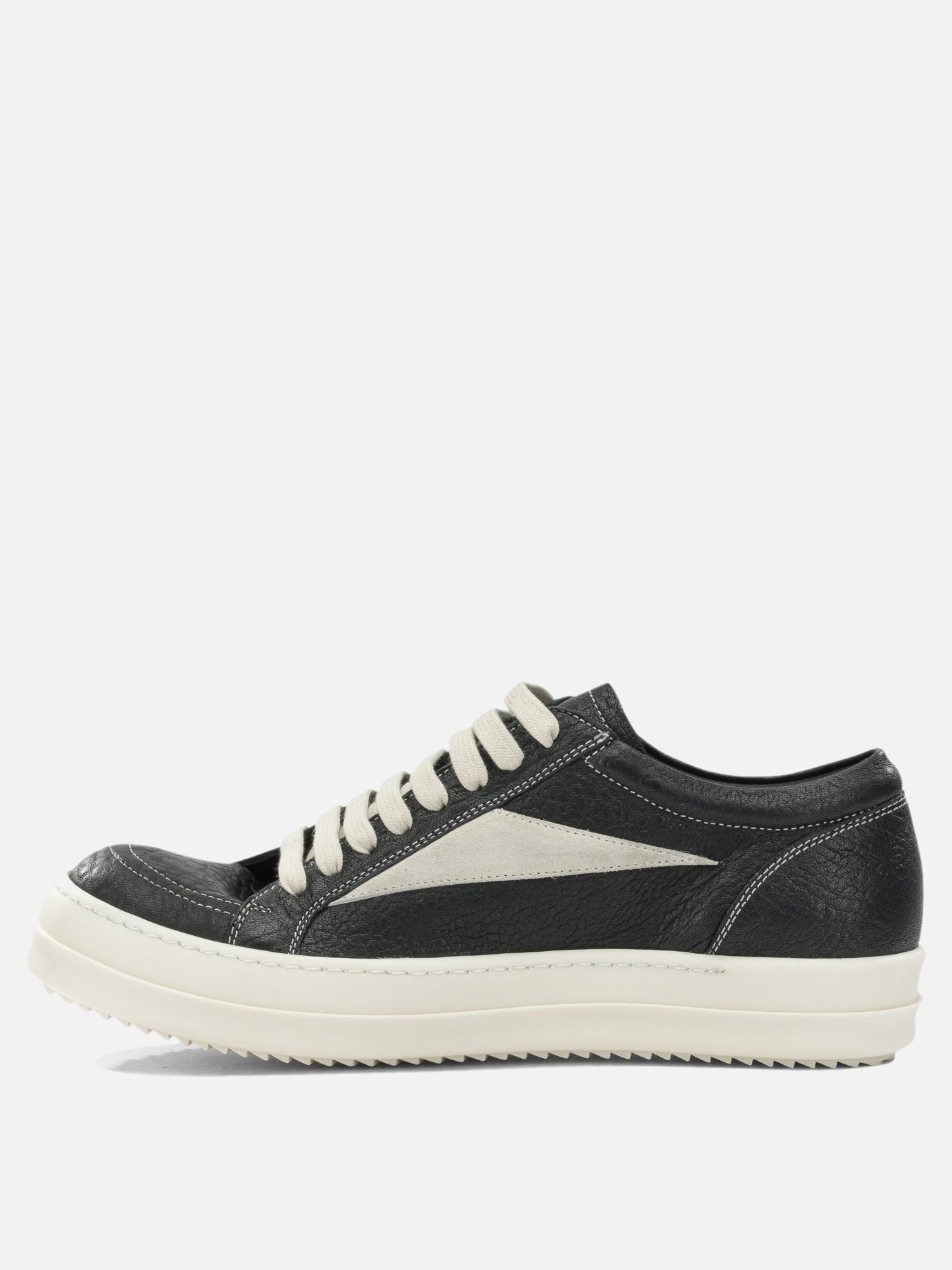 Low top sneakers 100% calf leather - 100% thermoplastic rubber  Black - Rick Owens Men | PDP | VIETTI Online Store | Zoom-Modal_3
