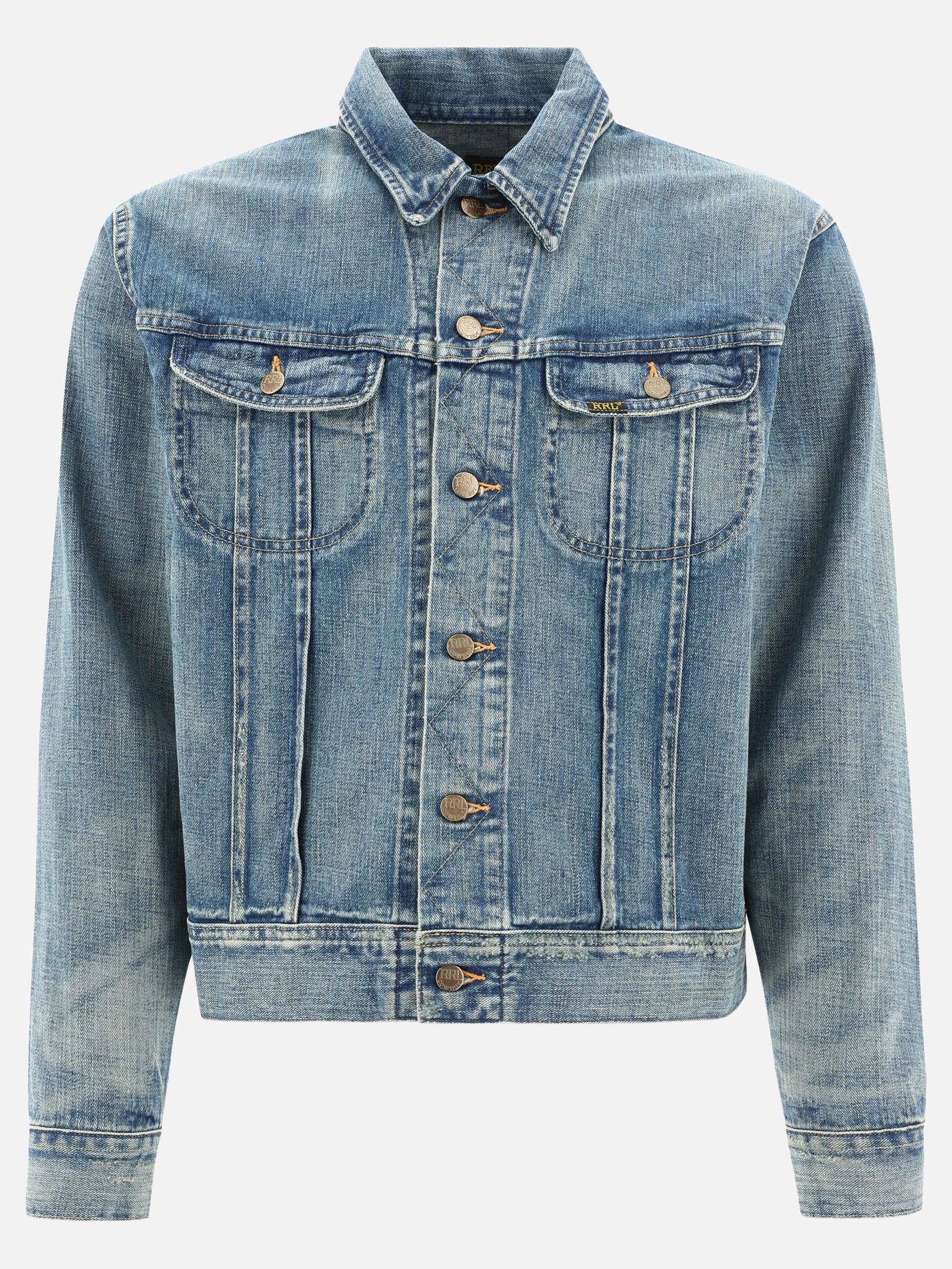 Giacche in denim Solid colour  Blu - RRL by Ralph Lauren Uomo | PDP | VIETTI Online Store | thumbnail