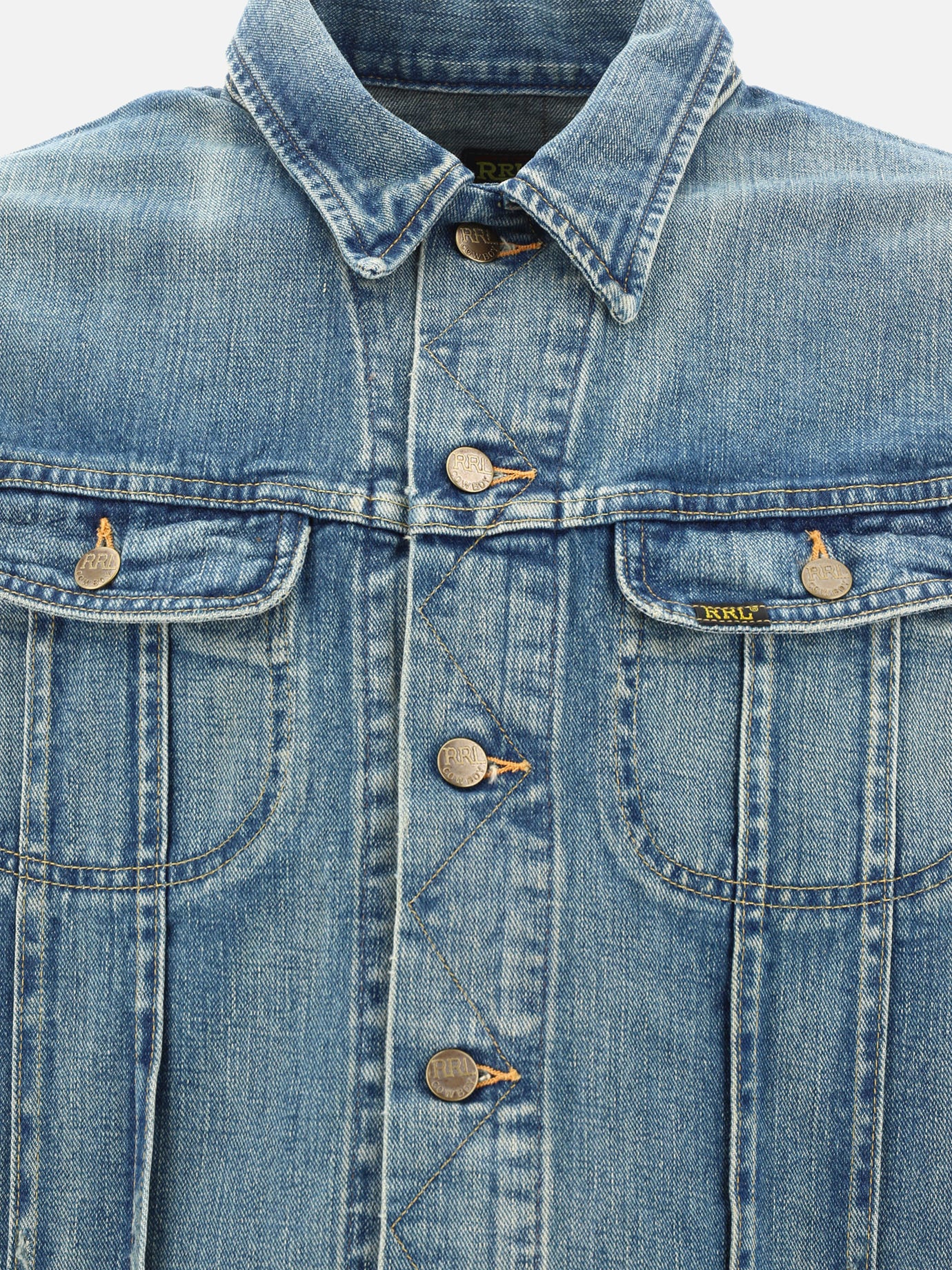 Giacche in denim Solid colour  Blu - RRL by Ralph Lauren Uomo | PDP | VIETTI Online Store | thumbnail_3