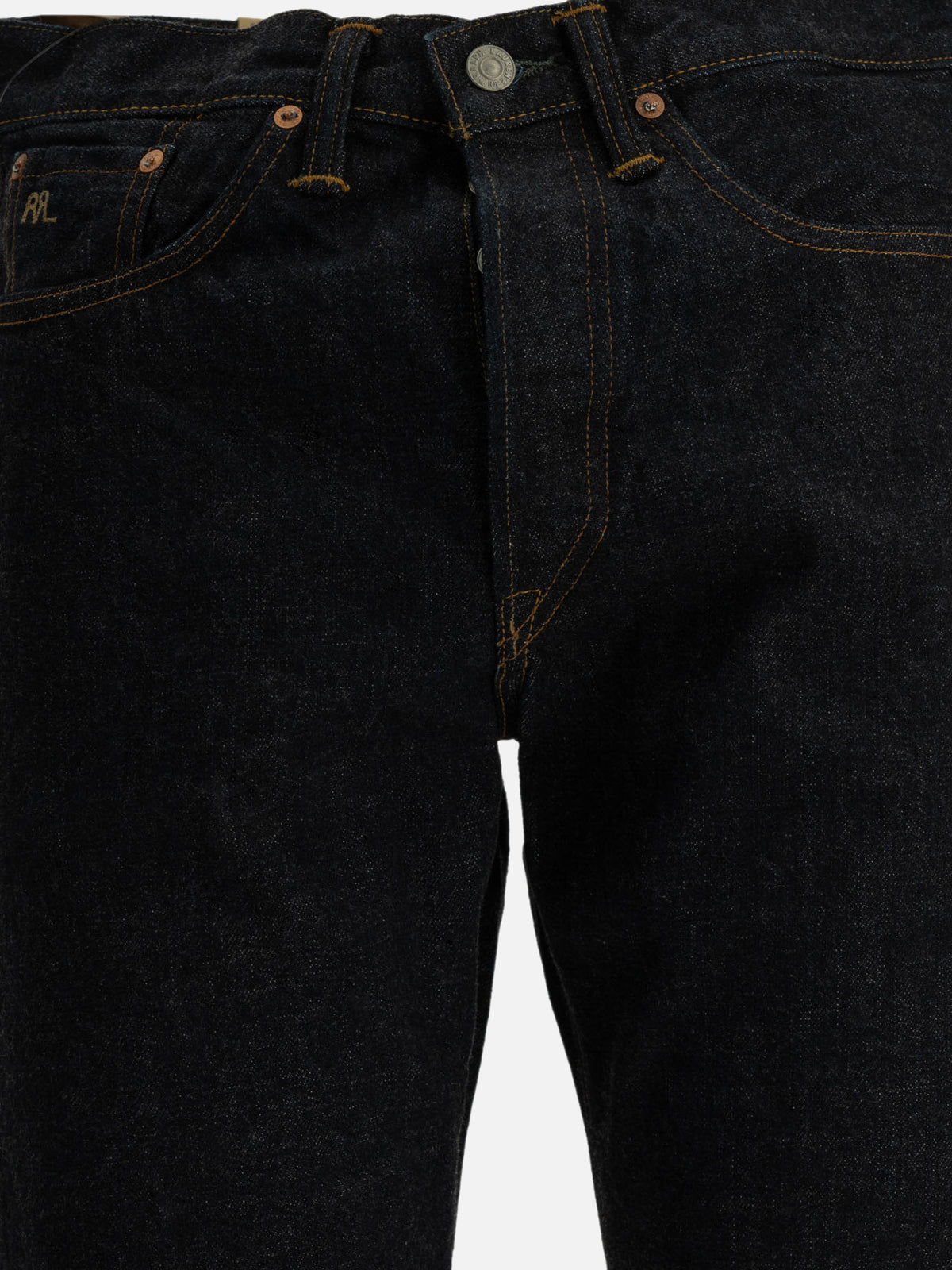 RRL by Ralph Lauren "Vintage 5-Pocket" Straight-Leg Jeans Blue


