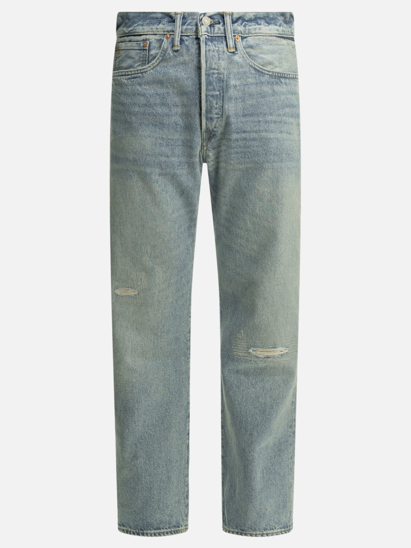 Straight-leg jeans Solid colour  Light blue - RRL by Ralph Lauren Men | PDP | VIETTI Online Store | Zoom-Modal
