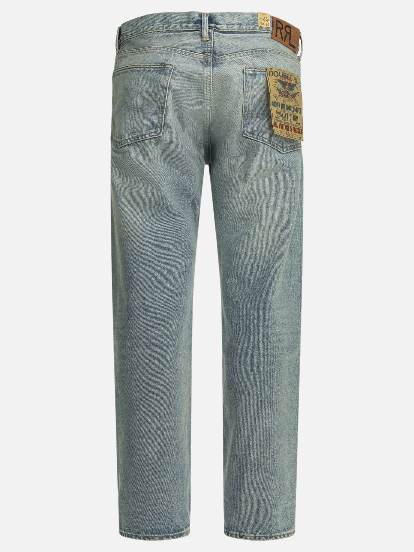Straight-leg jeans Solid colour  Light blue - RRL by Ralph Lauren Men | PDP | VIETTI Online Store | thumbnail_4