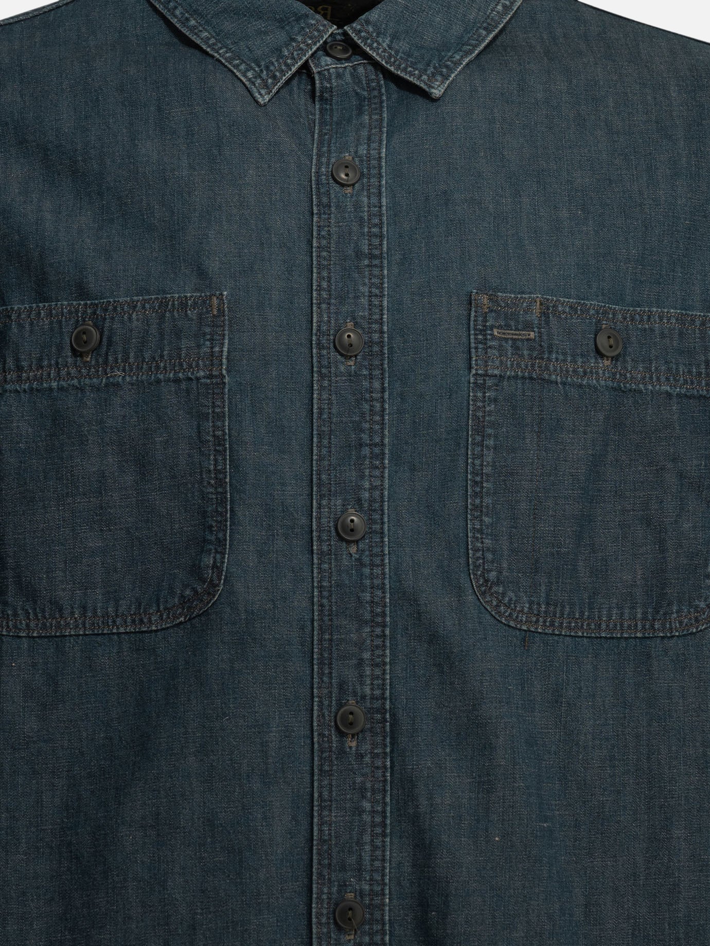 Casual shirts Solid colour  Blue - RRL by Ralph Lauren Men | PDP | VIETTI Online Store | Zoom-Modal_5
