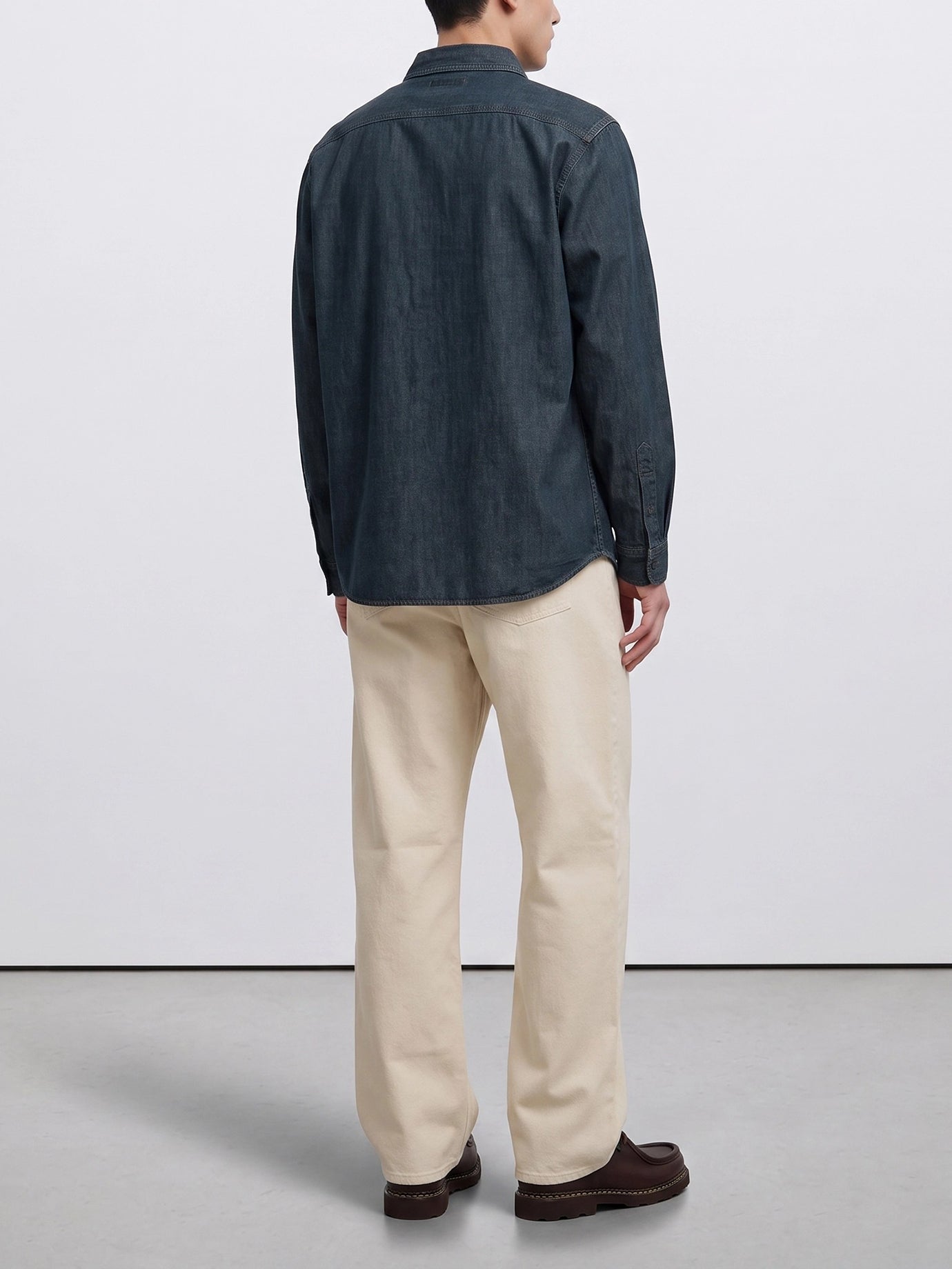 Casual shirts Solid colour  Blue - RRL by Ralph Lauren Men | PDP | VIETTI Online Store | thumbnail_3