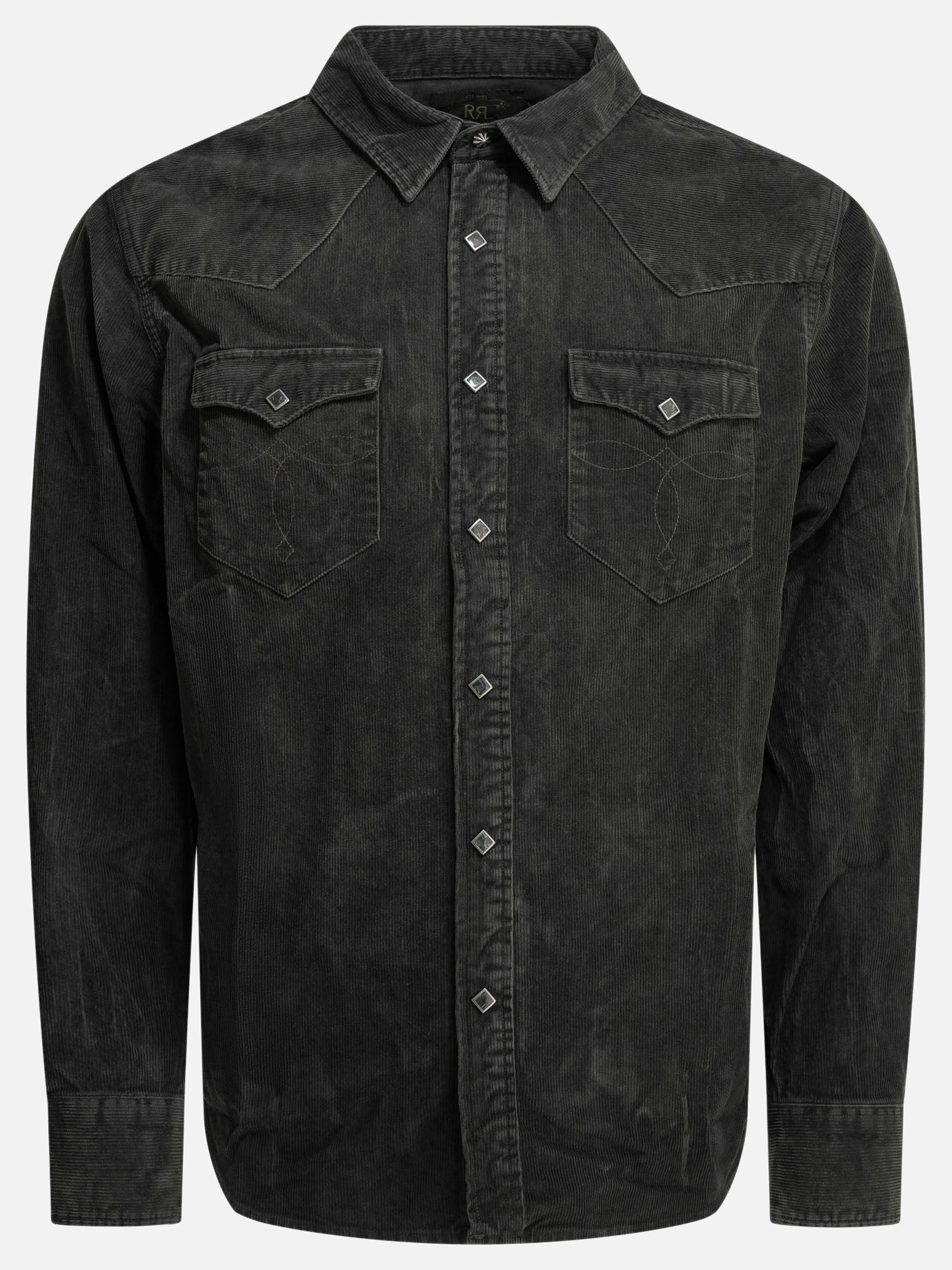 Camicie casual Solid colour  Nero - RRL by Ralph Lauren Uomo | PDP | VIETTI Online Store | Zoom-Modal
