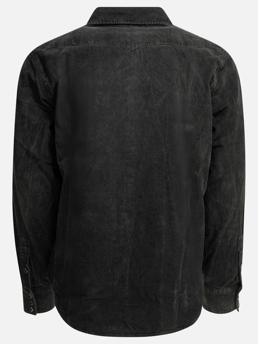 Camicie casual Solid colour  Nero - RRL by Ralph Lauren Uomo | VIETTI Online Store | 2
