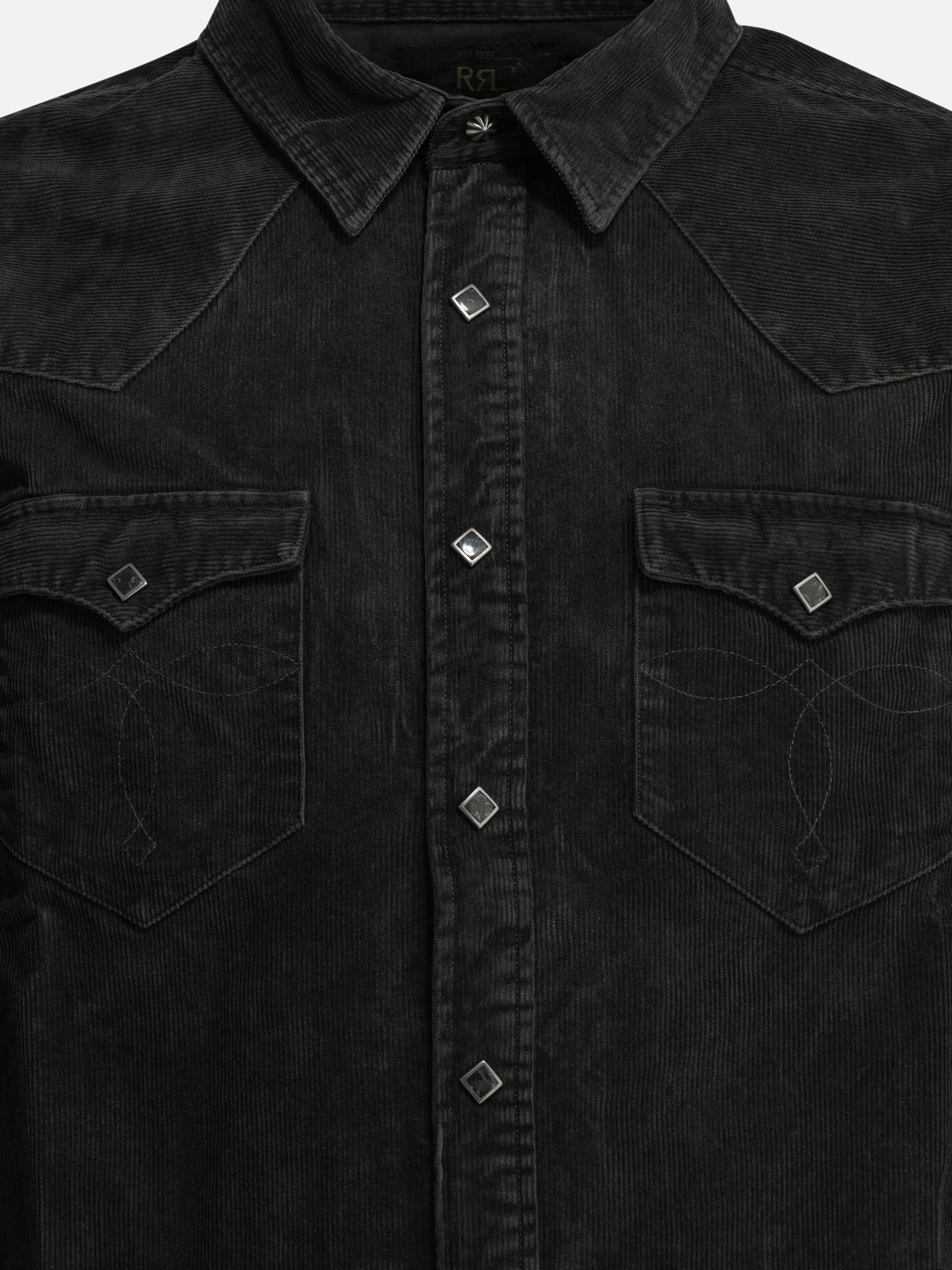 Camicie casual Solid colour  Nero - RRL by Ralph Lauren Uomo | PDP | VIETTI Online Store | Zoom-Modal_3
